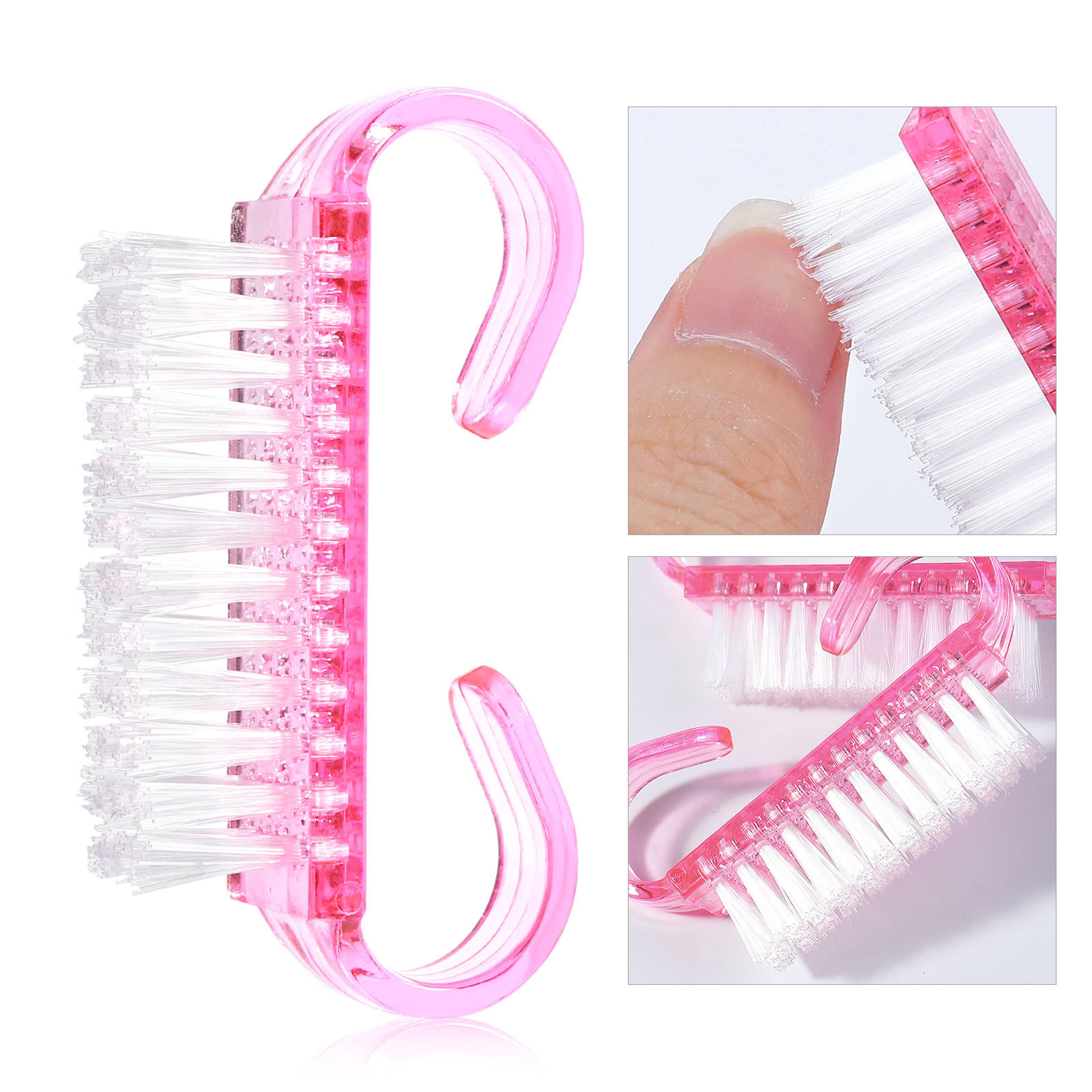 pink acrylic nail dust cleaning brush for manicure pedicure and nail art