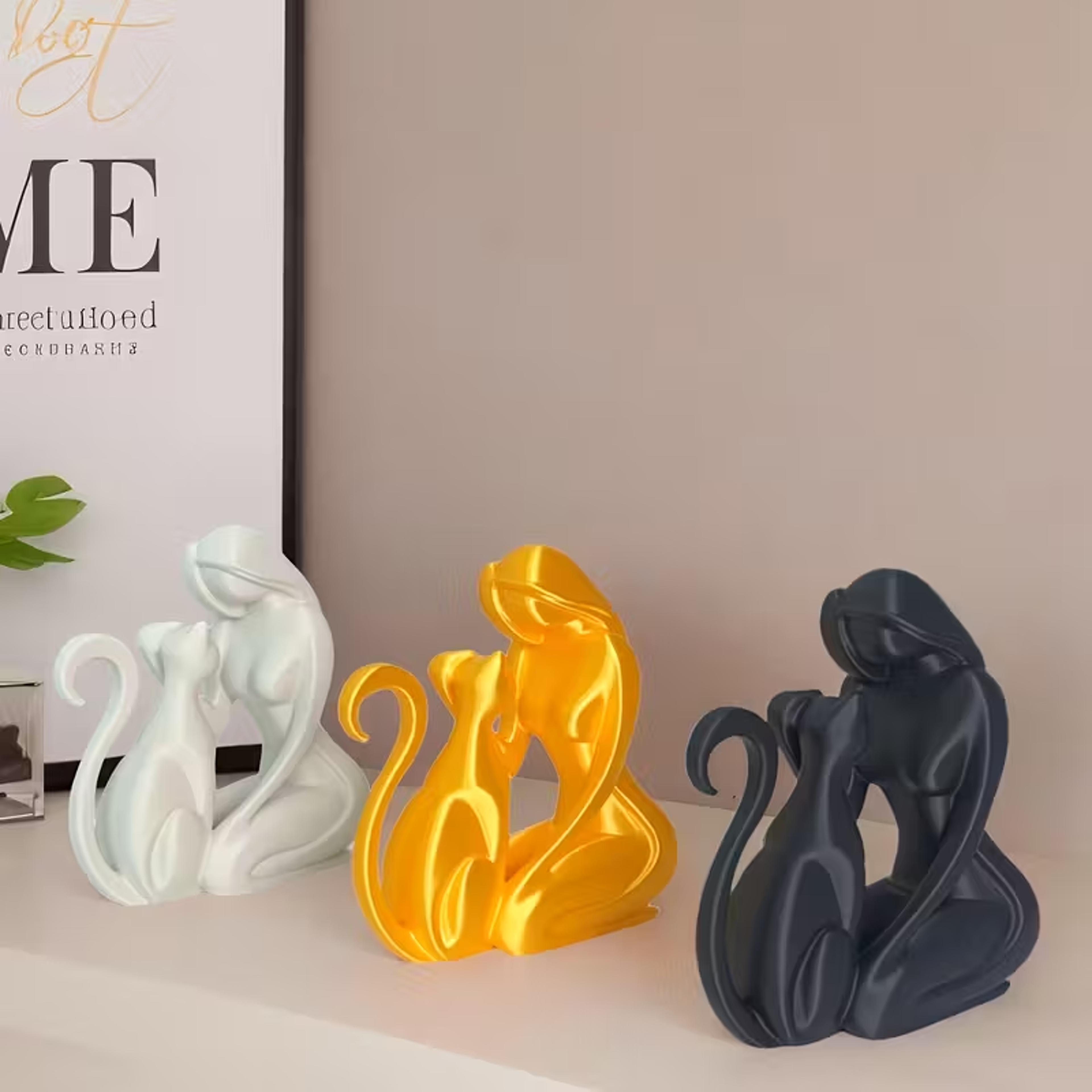 cute kitten tabletop ornament cat home decor gift for cat lovers