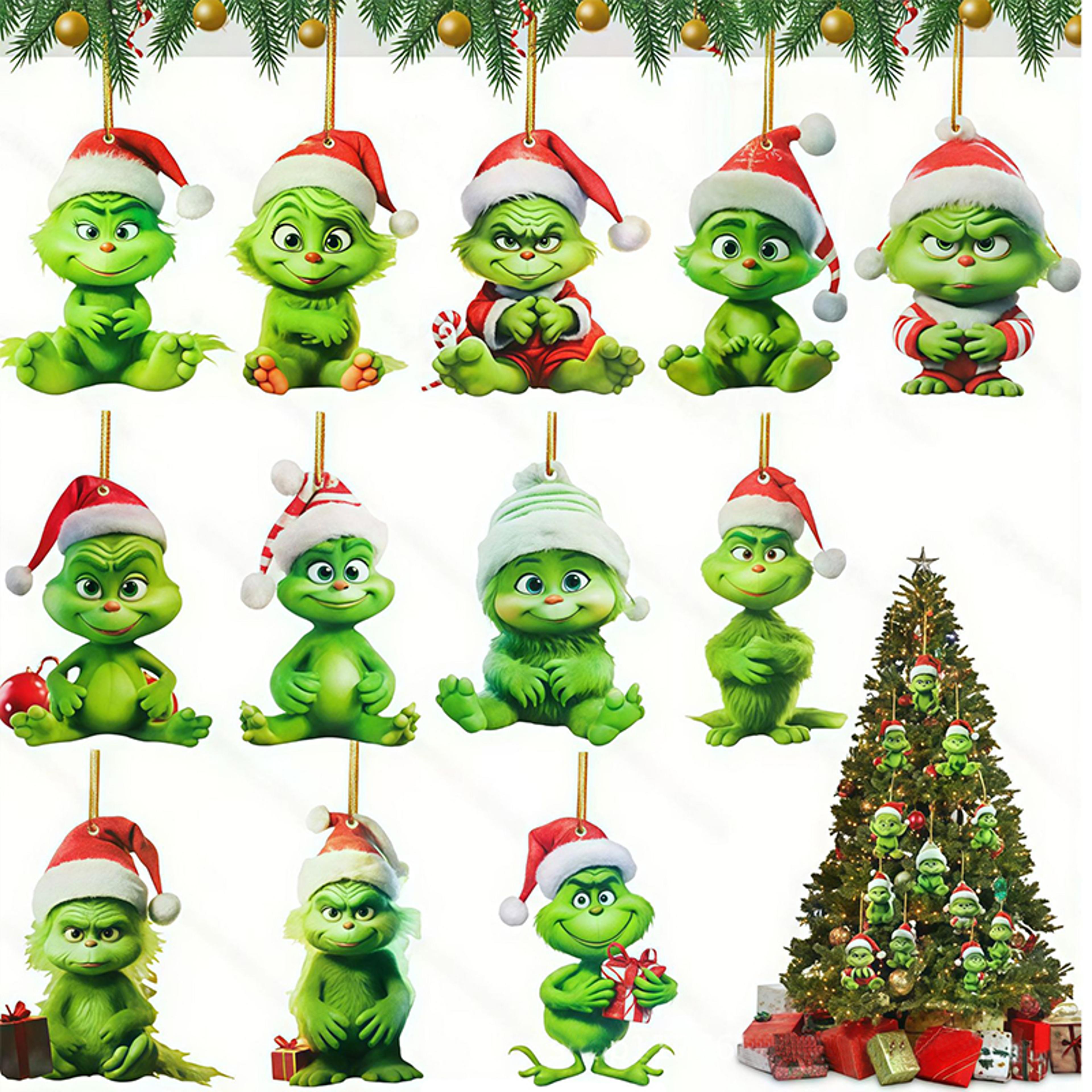 grinch christmas tree ornament green hanging holiday decoration
