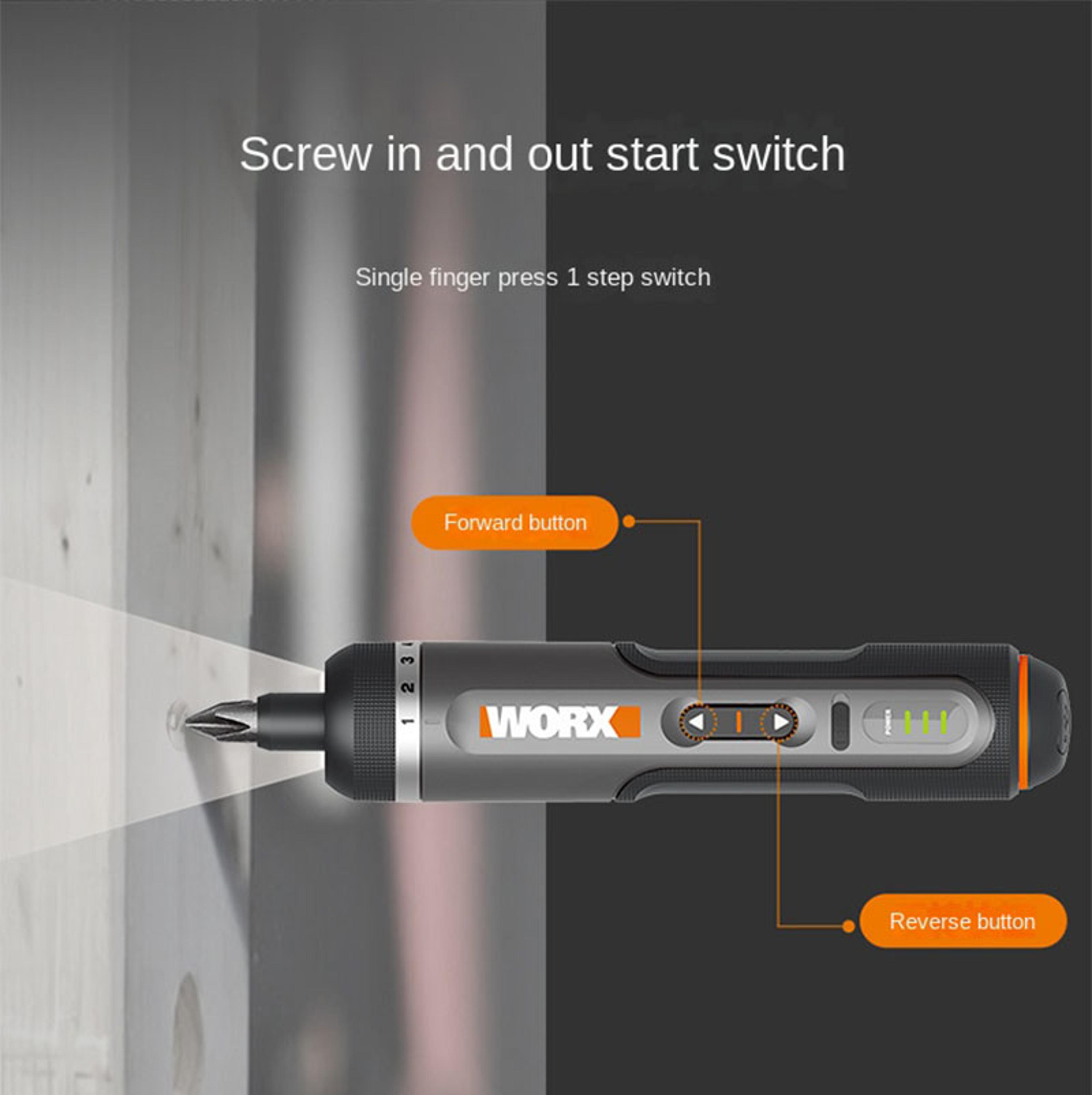 mini cordless electric screwdriver rechargeable bit set