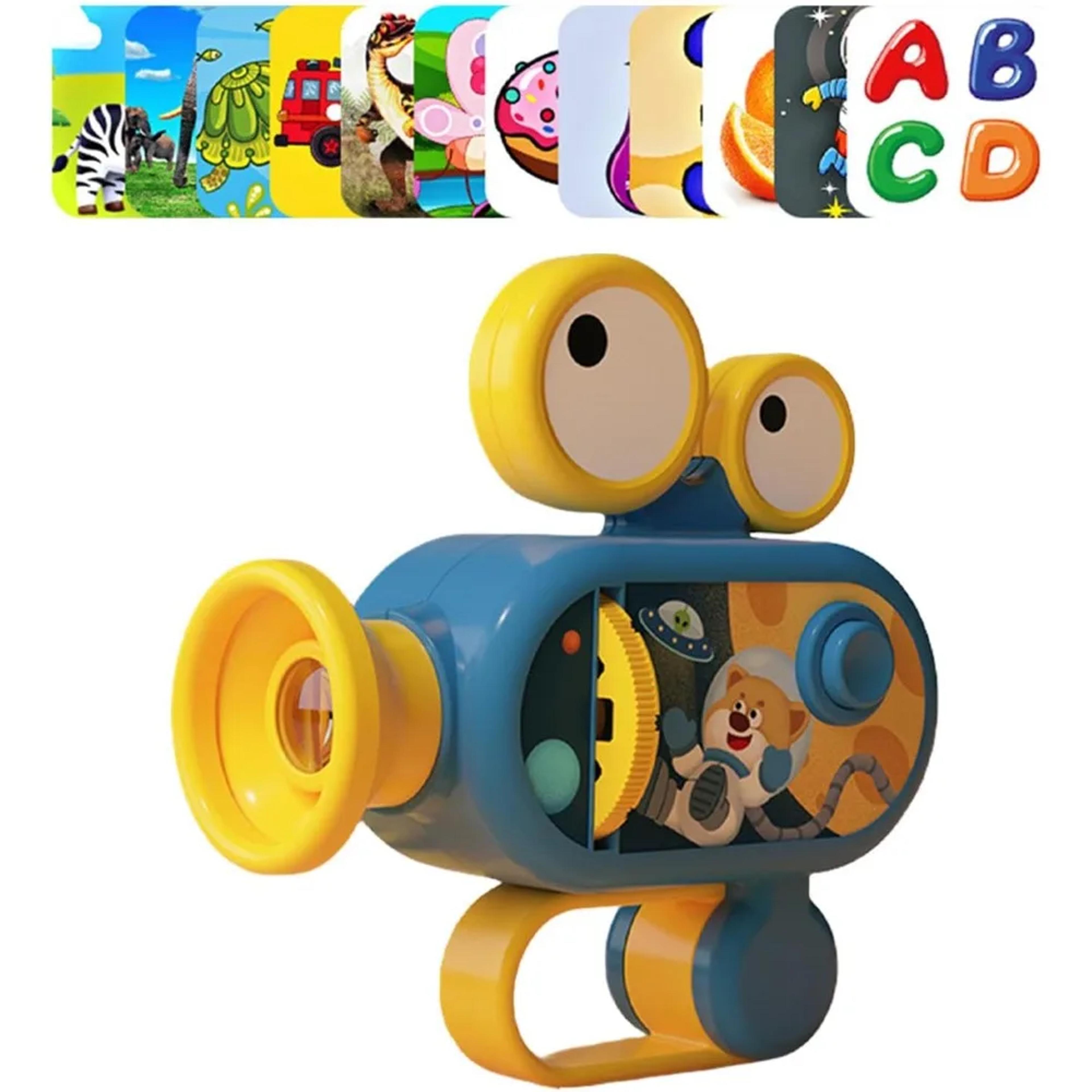 kids educational flashlight projector bedtime story toy with multi theme animal slides