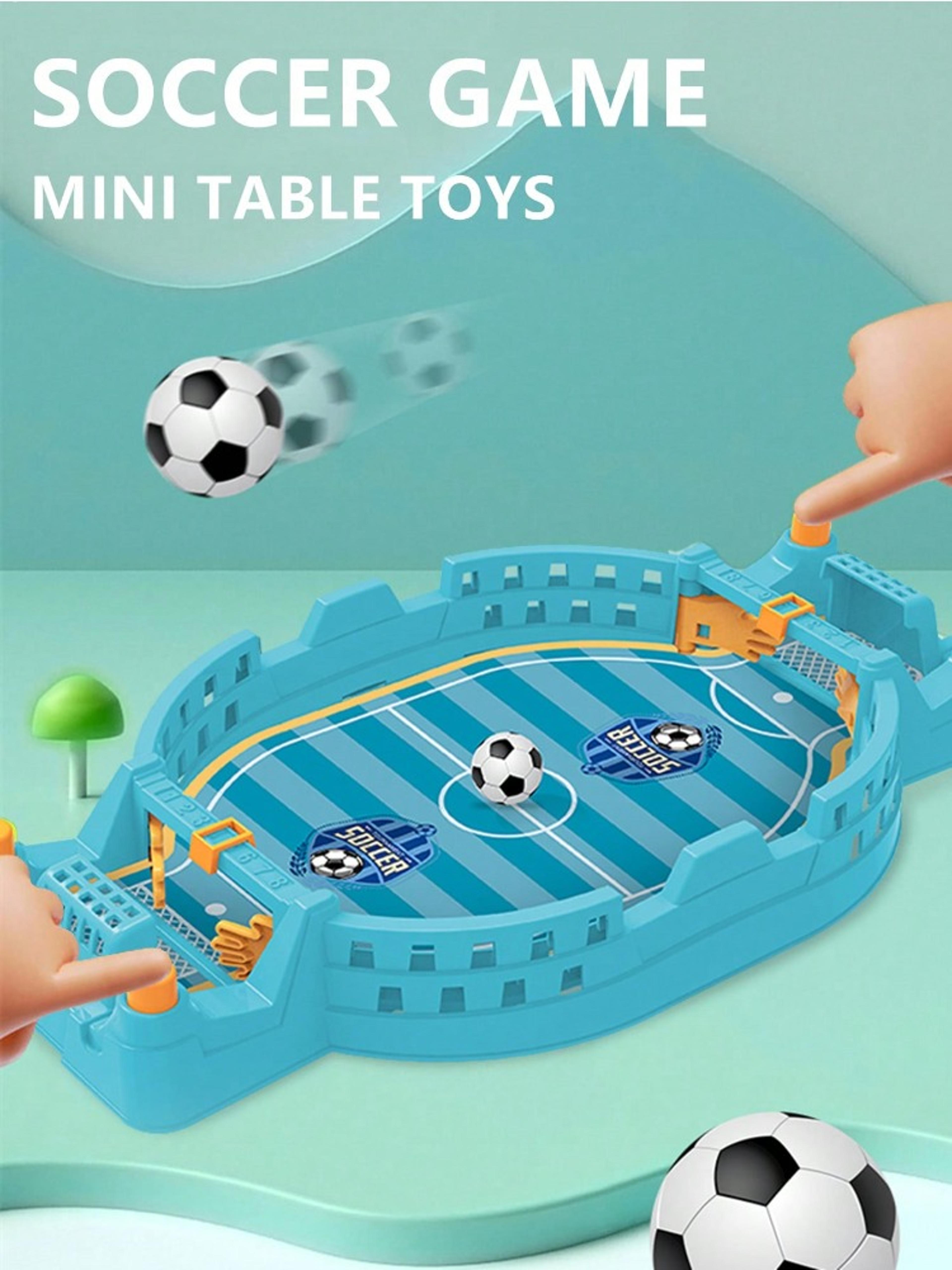 mini foosball table soccer board game for kids and family indoor play