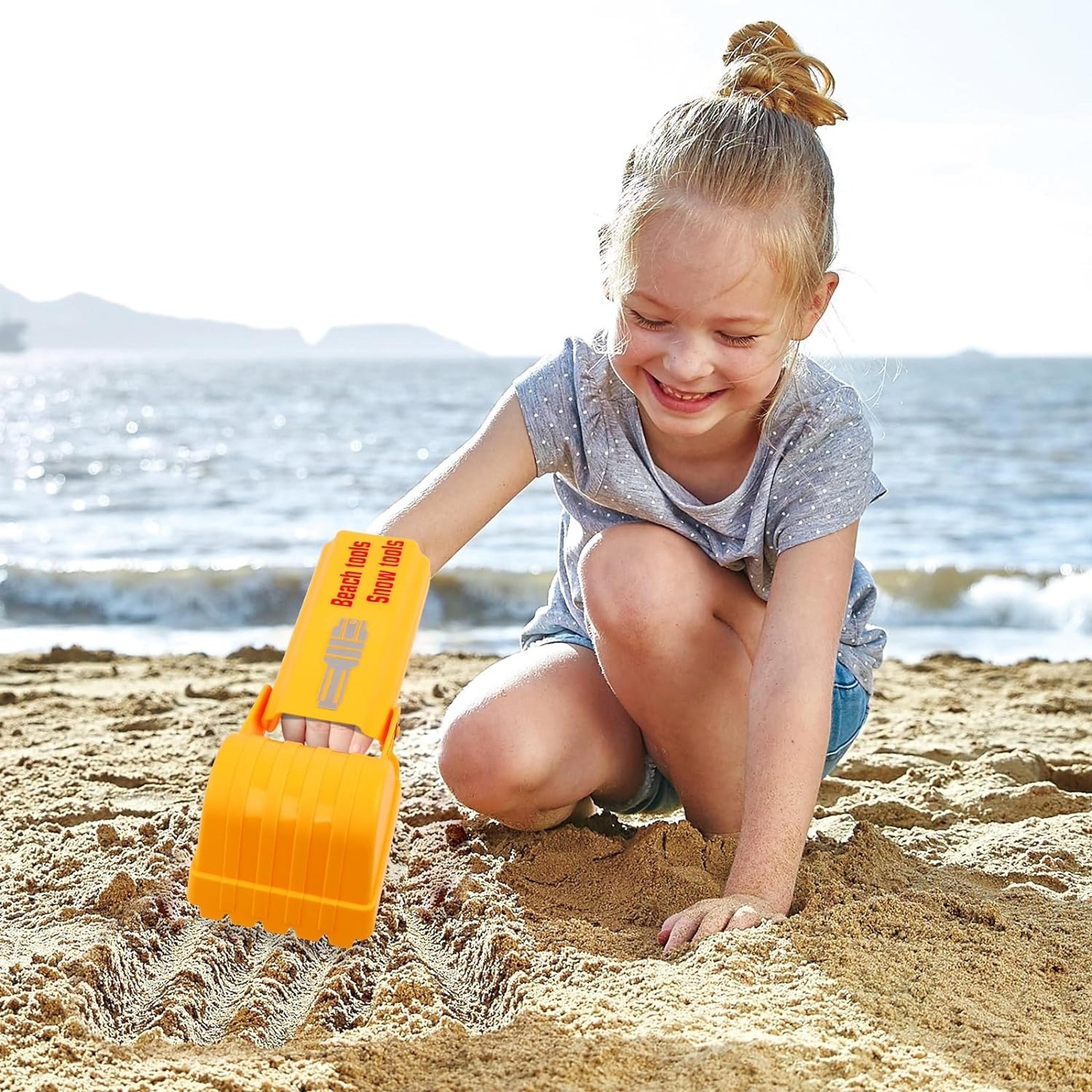 kids hand sand digger beach sandbox shovel outdoor digging toy