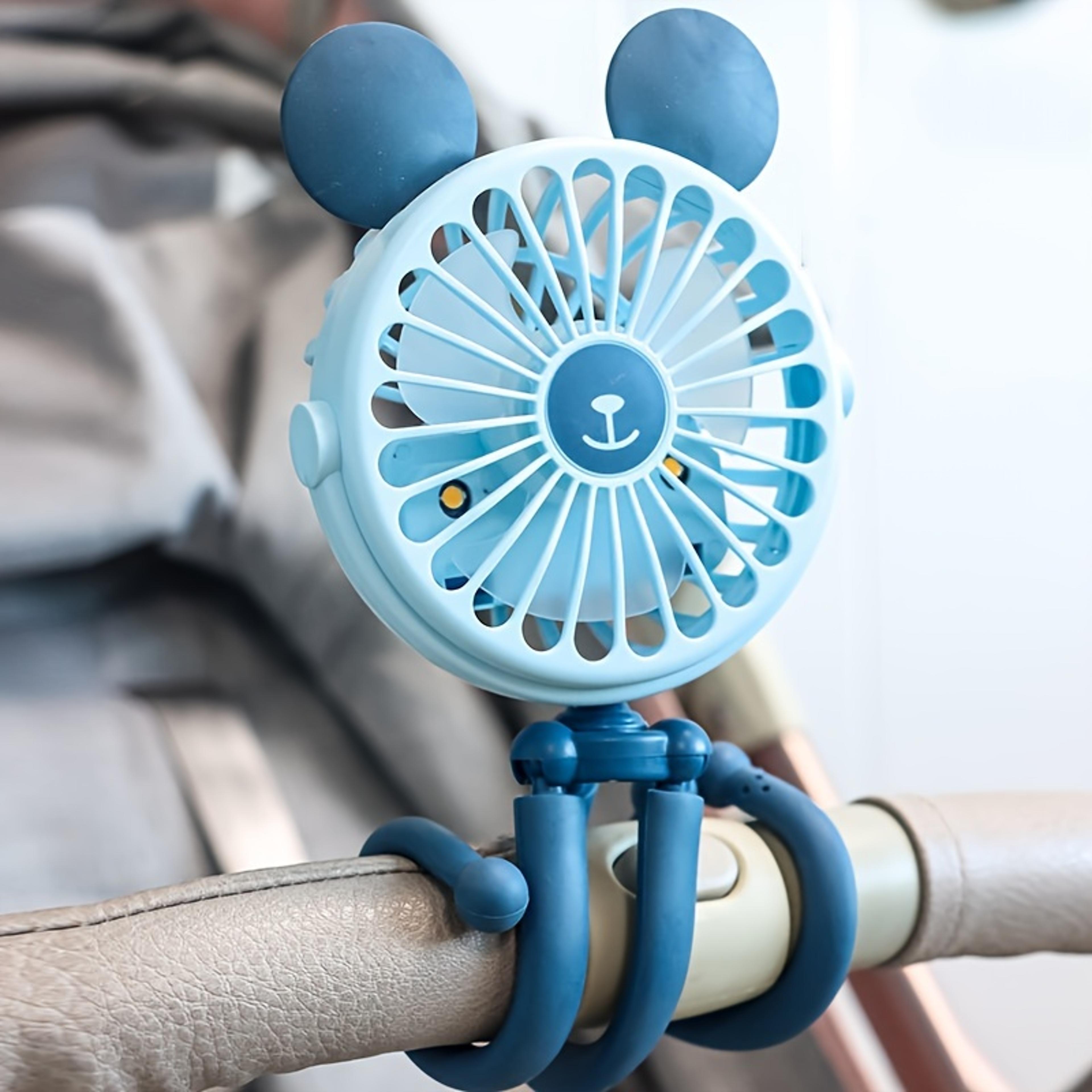 octopus baby stroller fan with flexible tripod usb rechargeable portable cooling fan