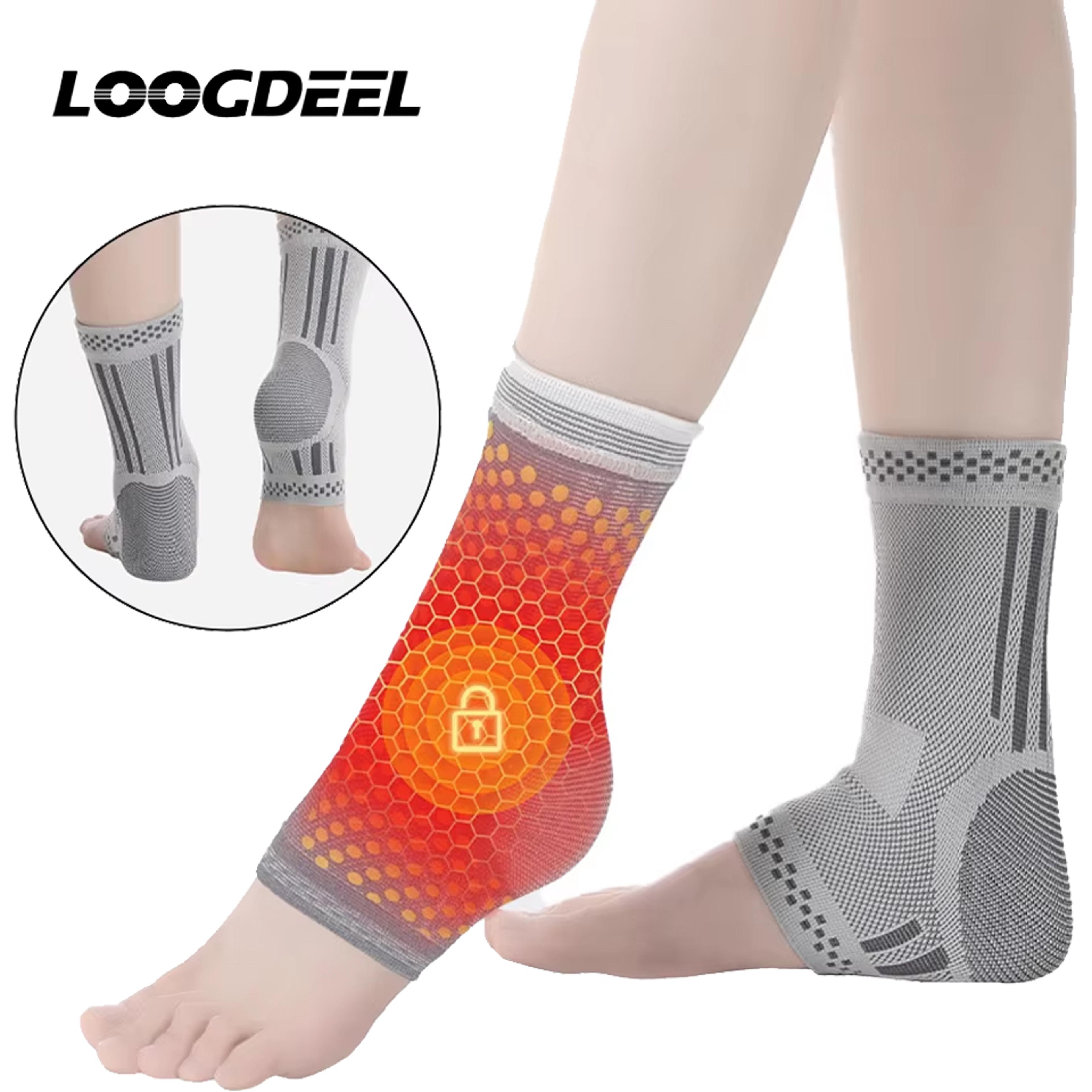 graphene heated ankle brace compression foot warmer for warmth and support