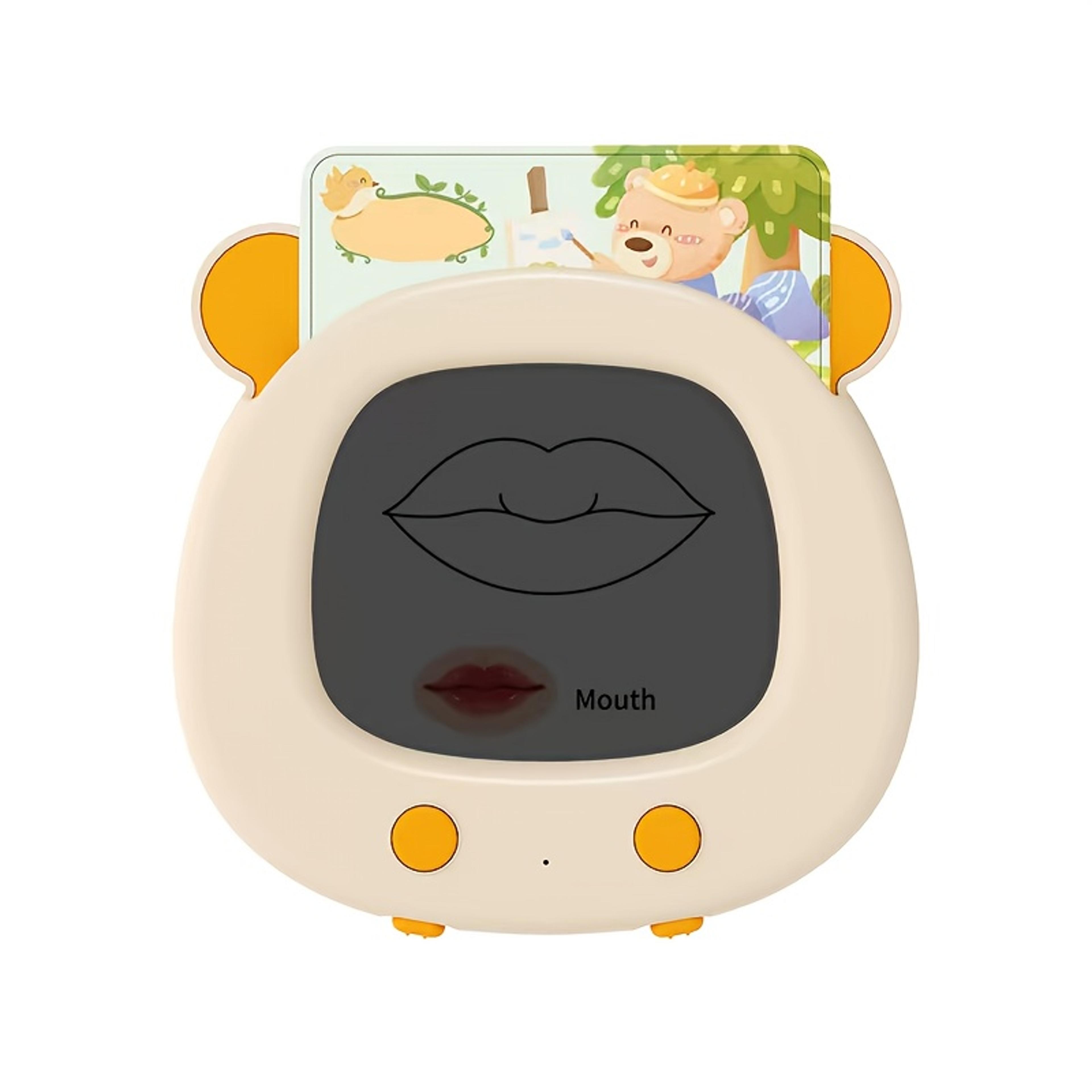 montessori talking flash cards with lcd writing tablet for toddler learning