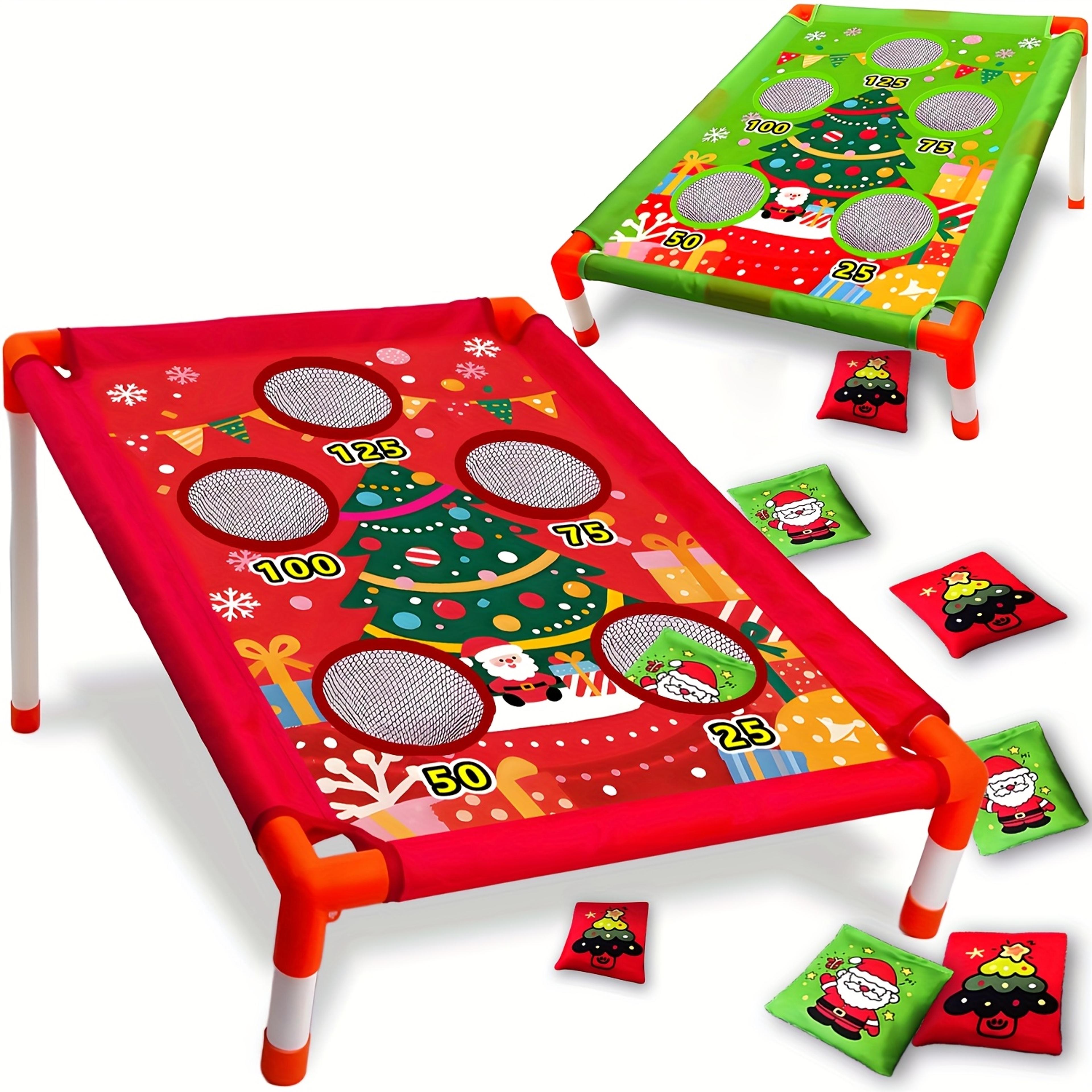 christmas bean bag toss game for kids outdoor cornhole yard game