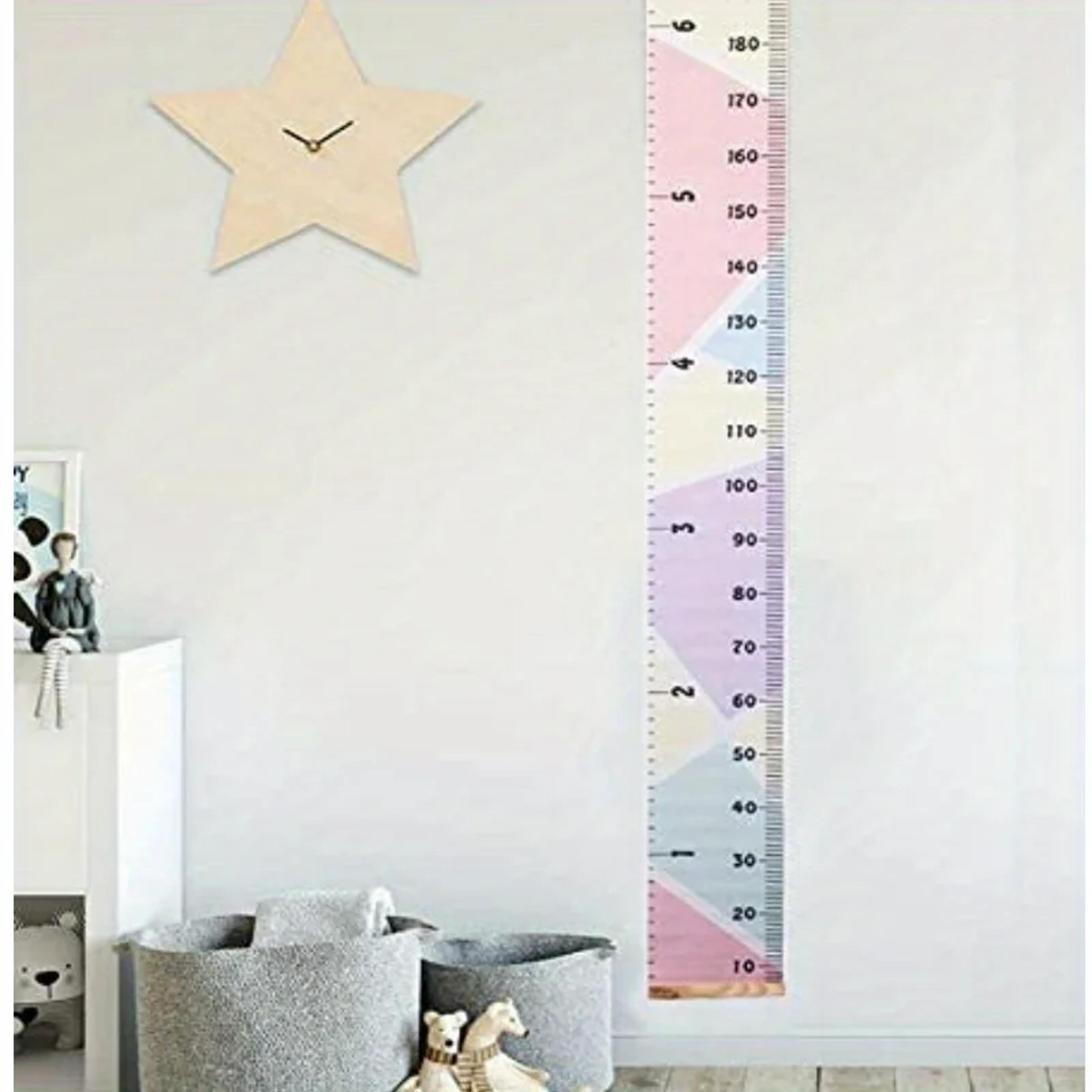 kids height growth chart ruler waterproof removable nursery wall decor