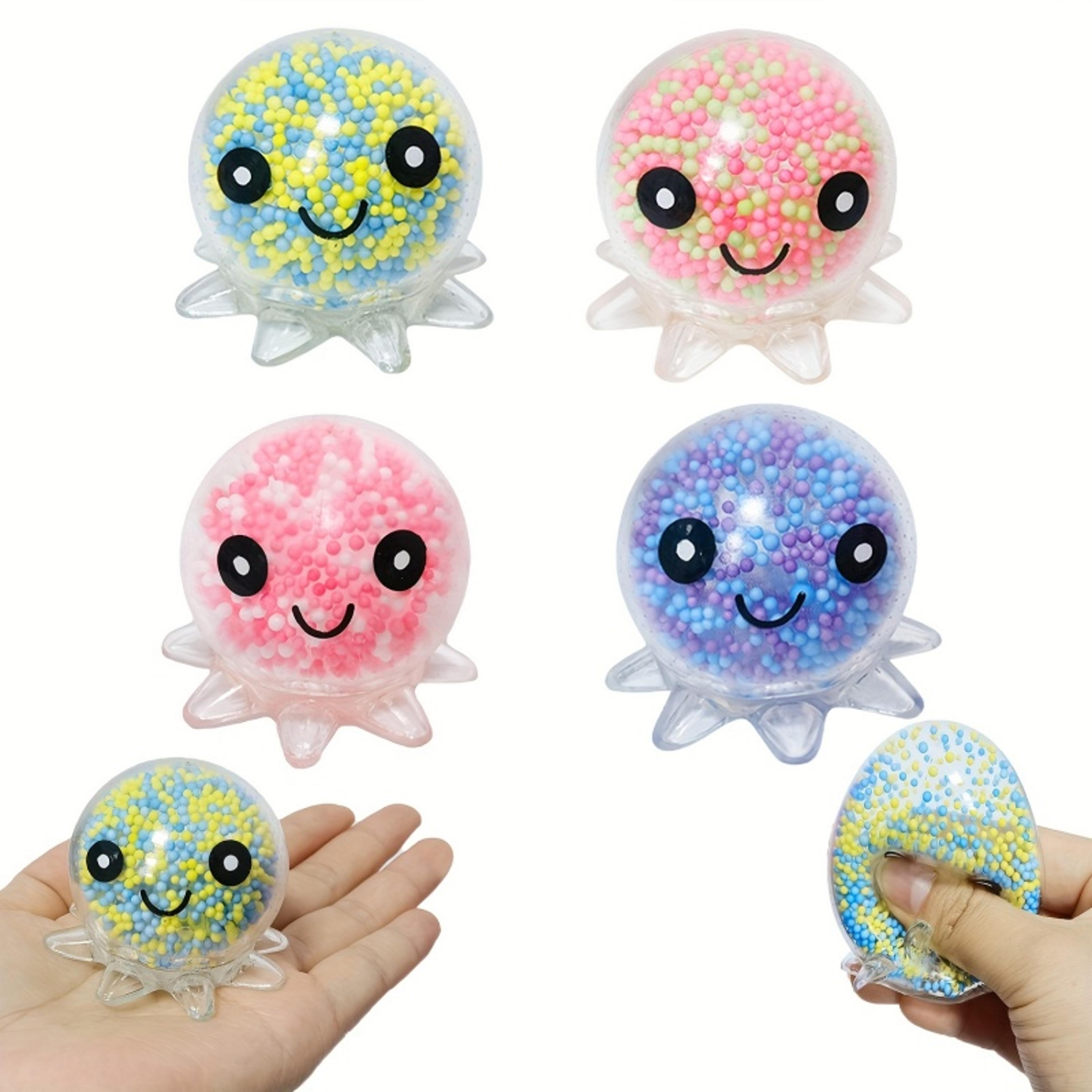 glowing octopus stress relief squeeze ball sensory fidget toy