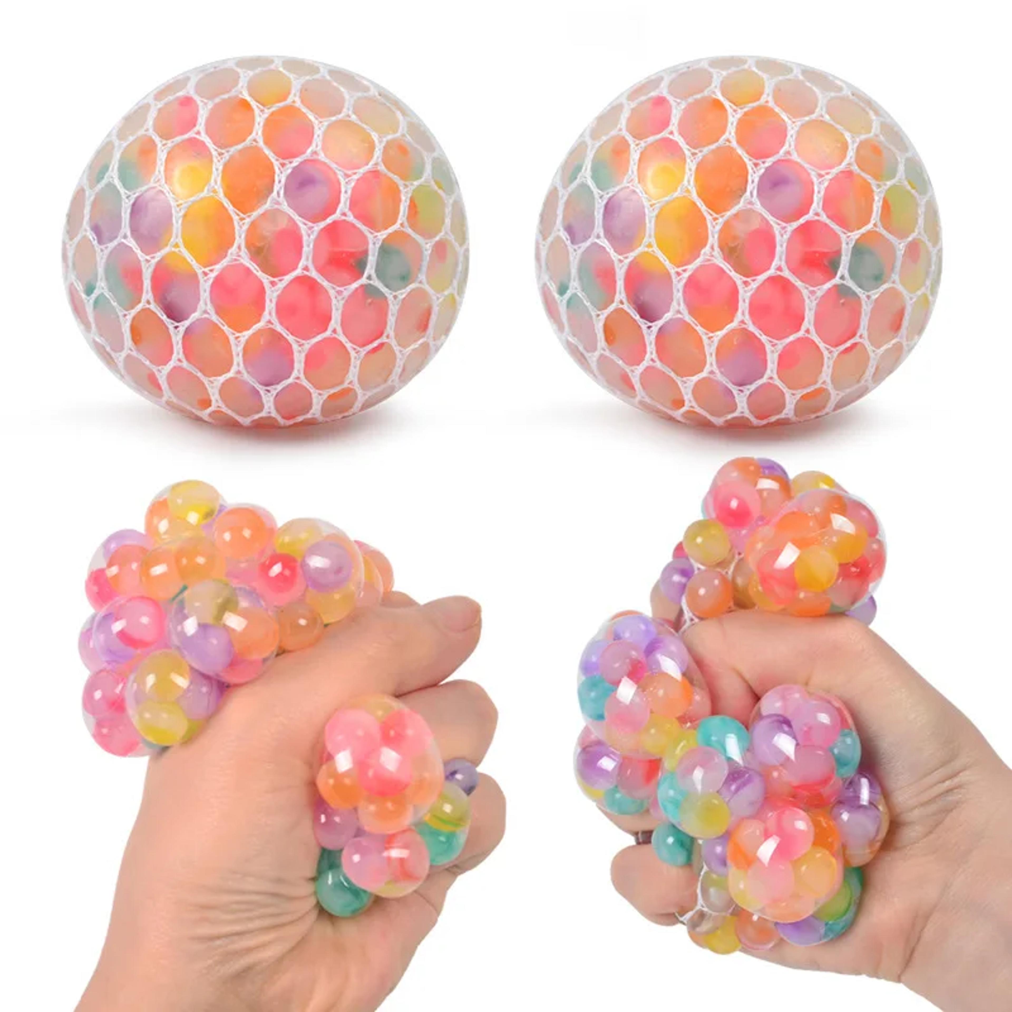 rainbow sensory stress ball squishy fidget toy for kids and adults