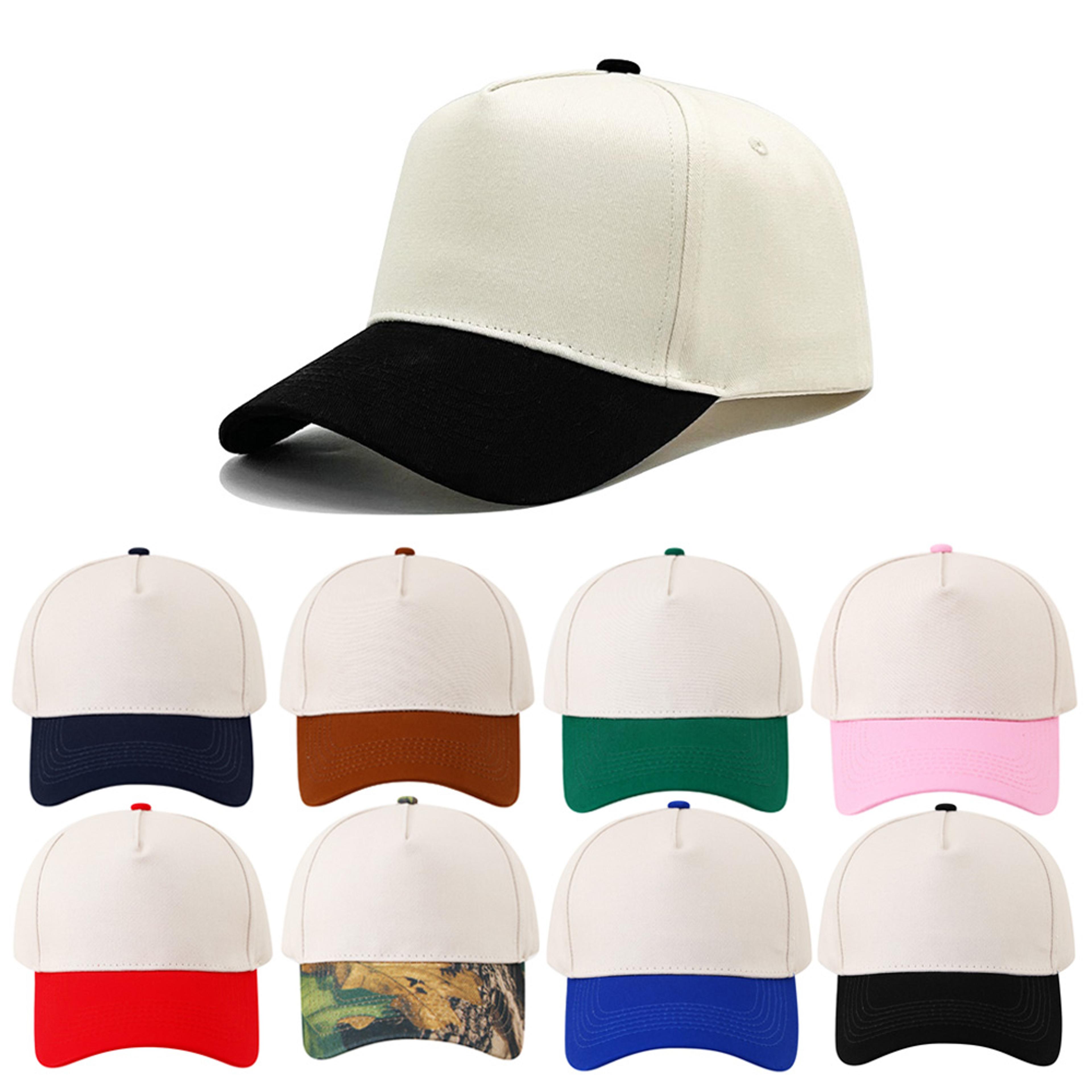 retro color block baseball cap breathable outdoor sun cap