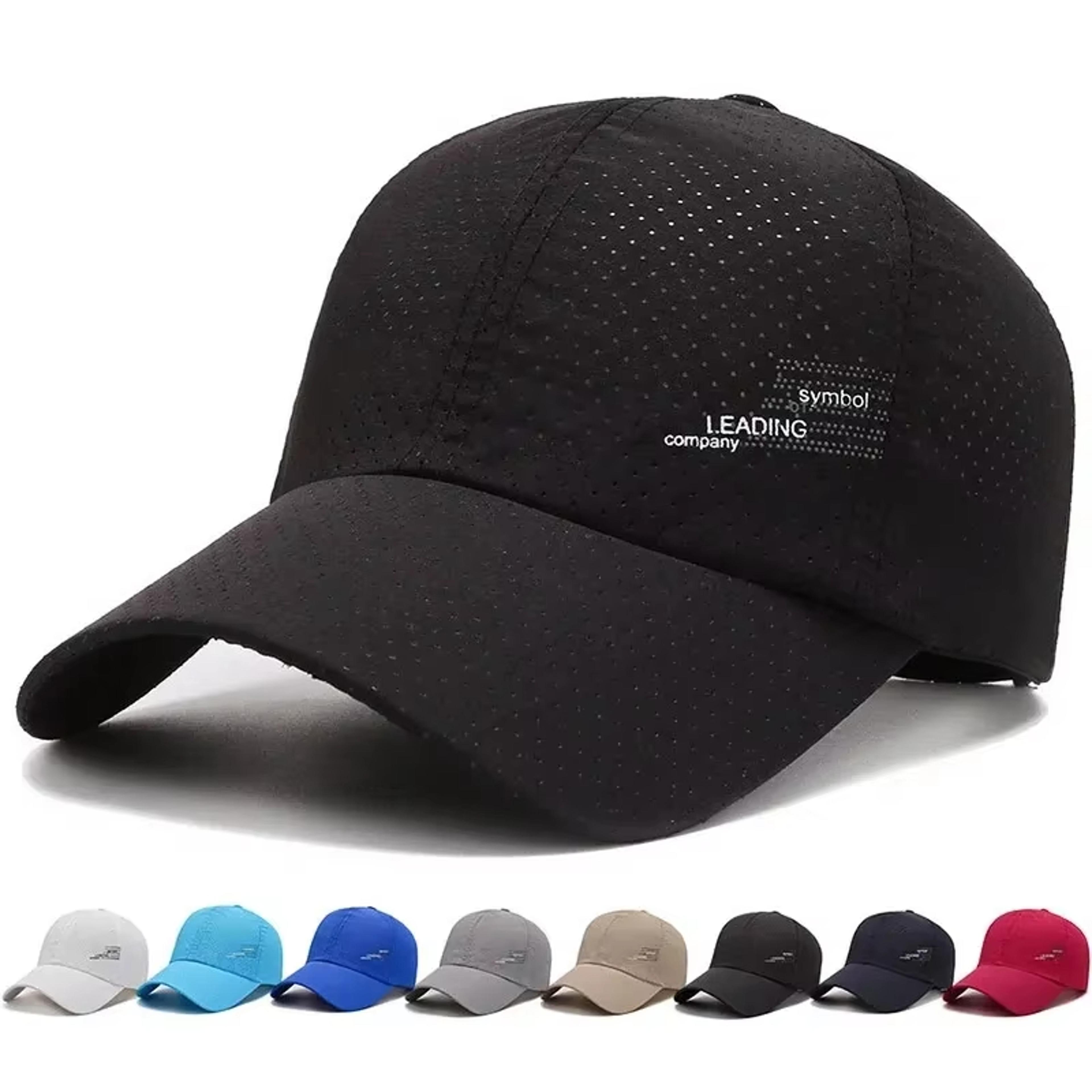 quick dry baseball cap adjustable unisex sun hat for golf fishing and outdoor sports