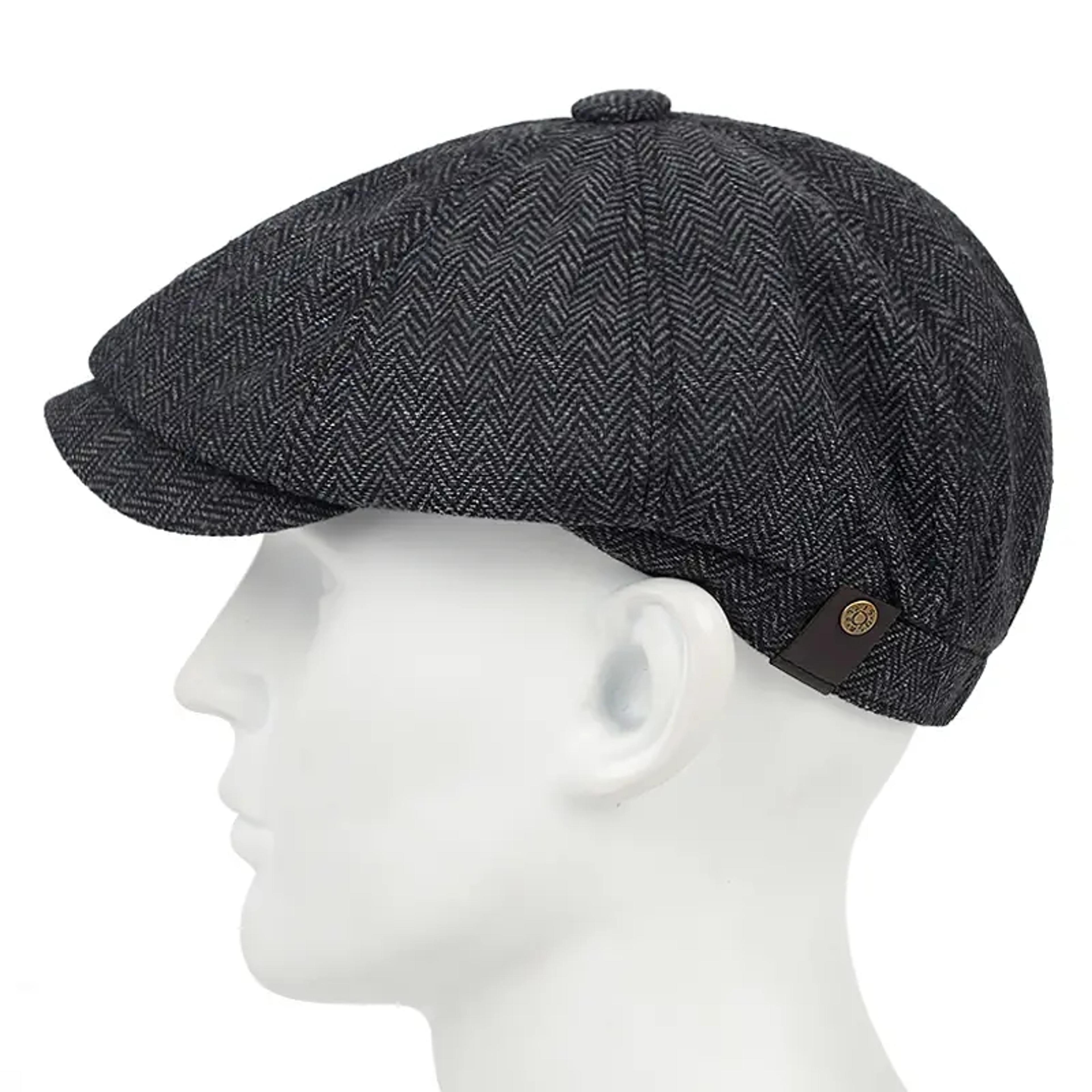 men's ivy newsboy cap warm vintage flat cap for autumn and winter