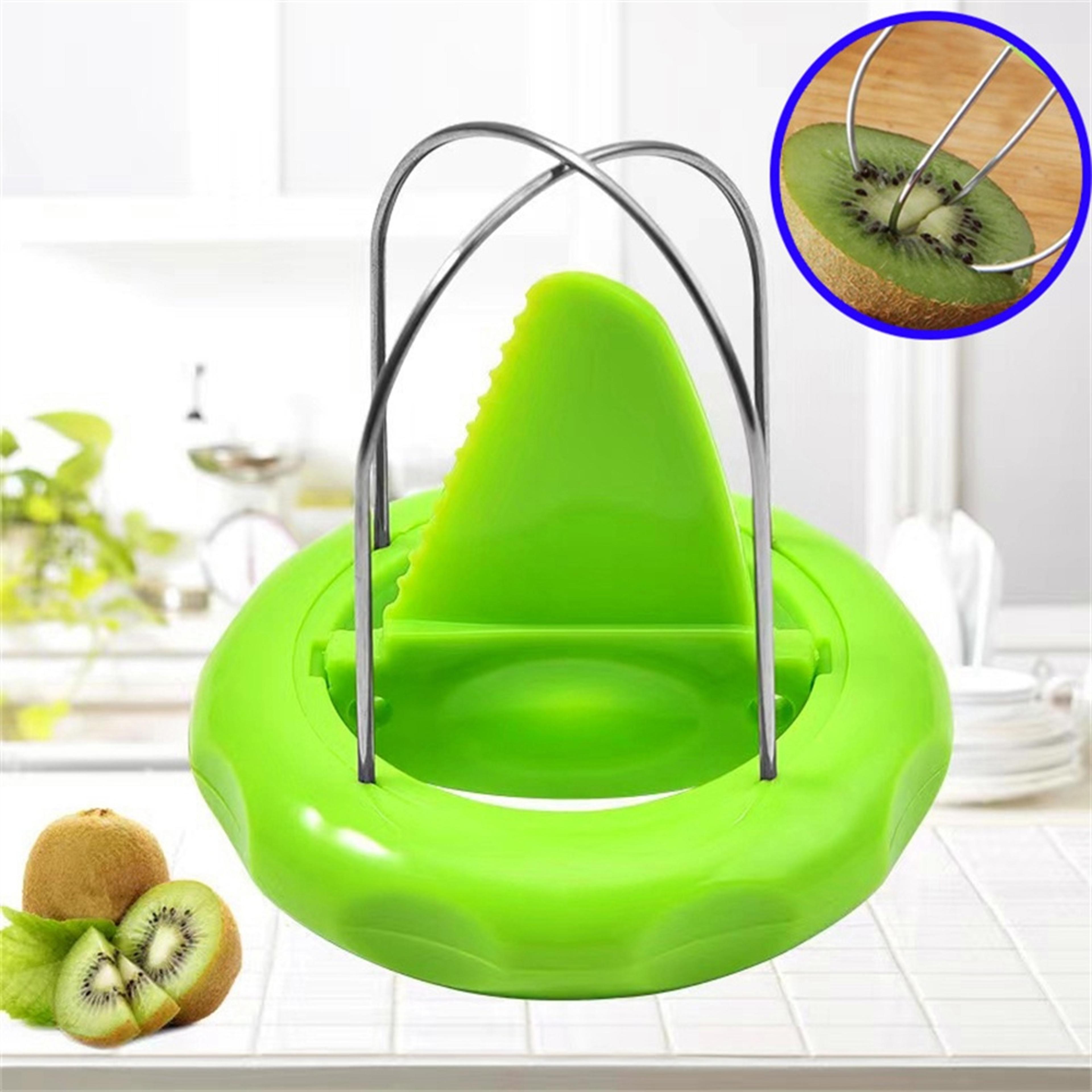 kiwi cutter peeler slicer stainless steel fruit prep tool