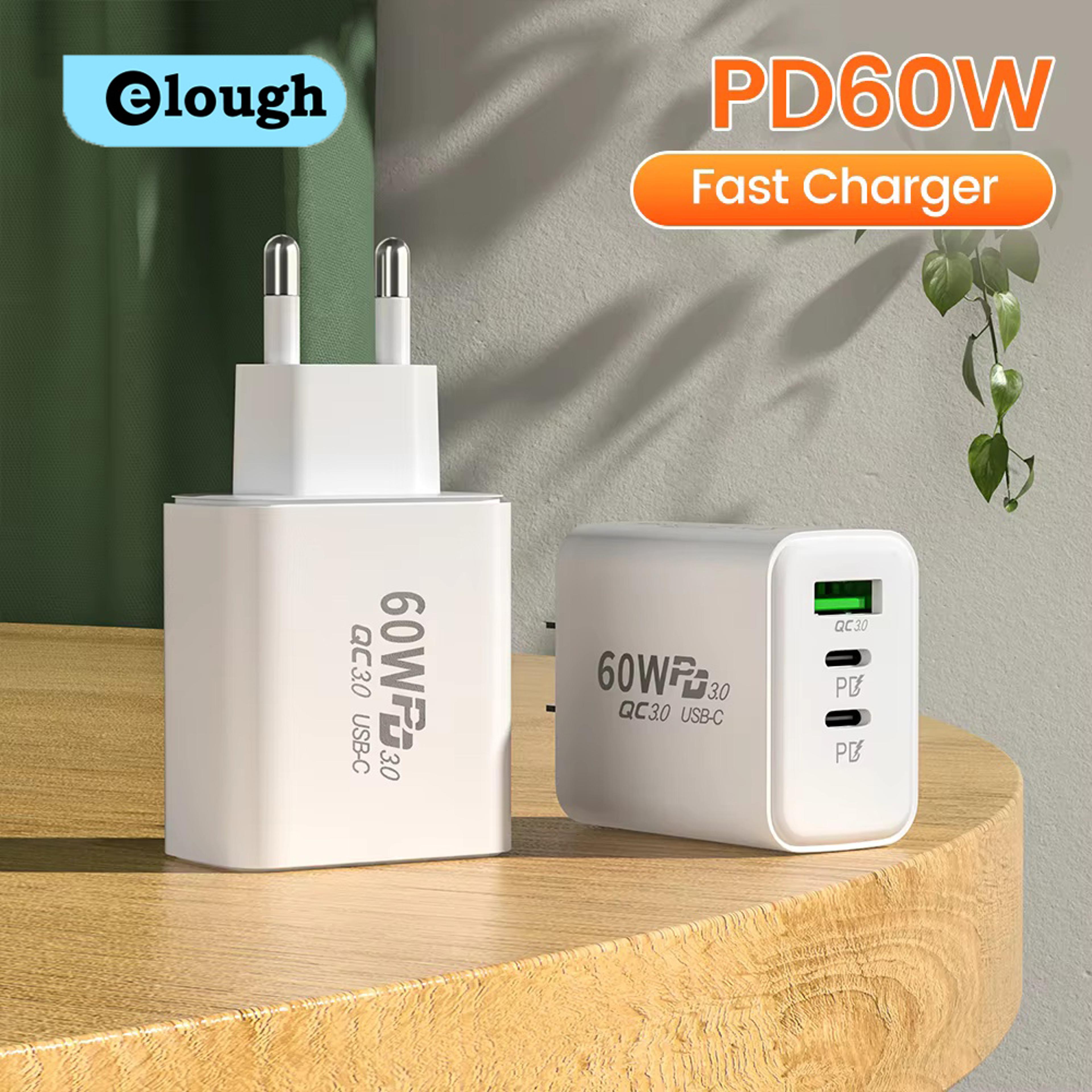 usb c wall charger with dual usb c and usb a outputs