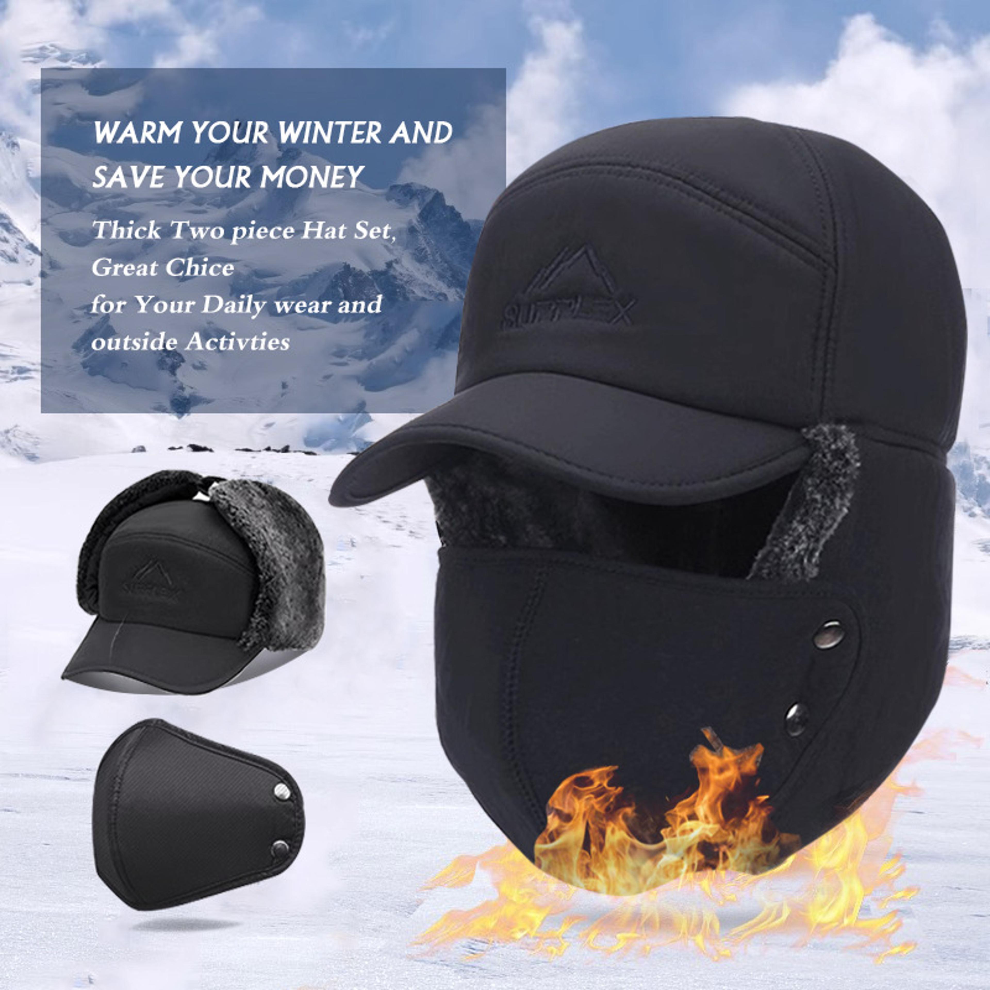 winter warm thickened acrylic baseball hat for outdoor skiing and fishing