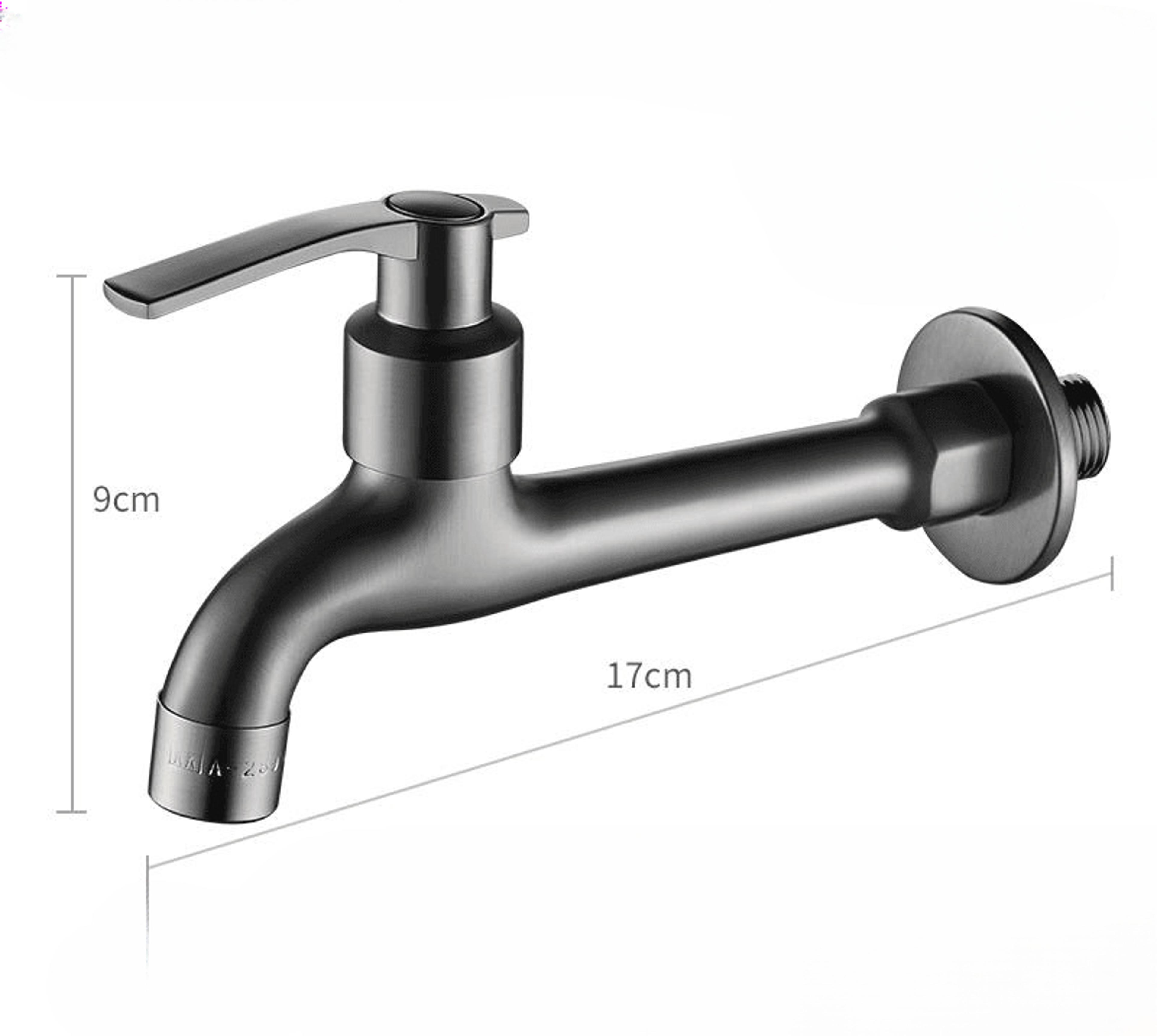 wall mounted brass valve core faucet for washing machine mop pool and basin use