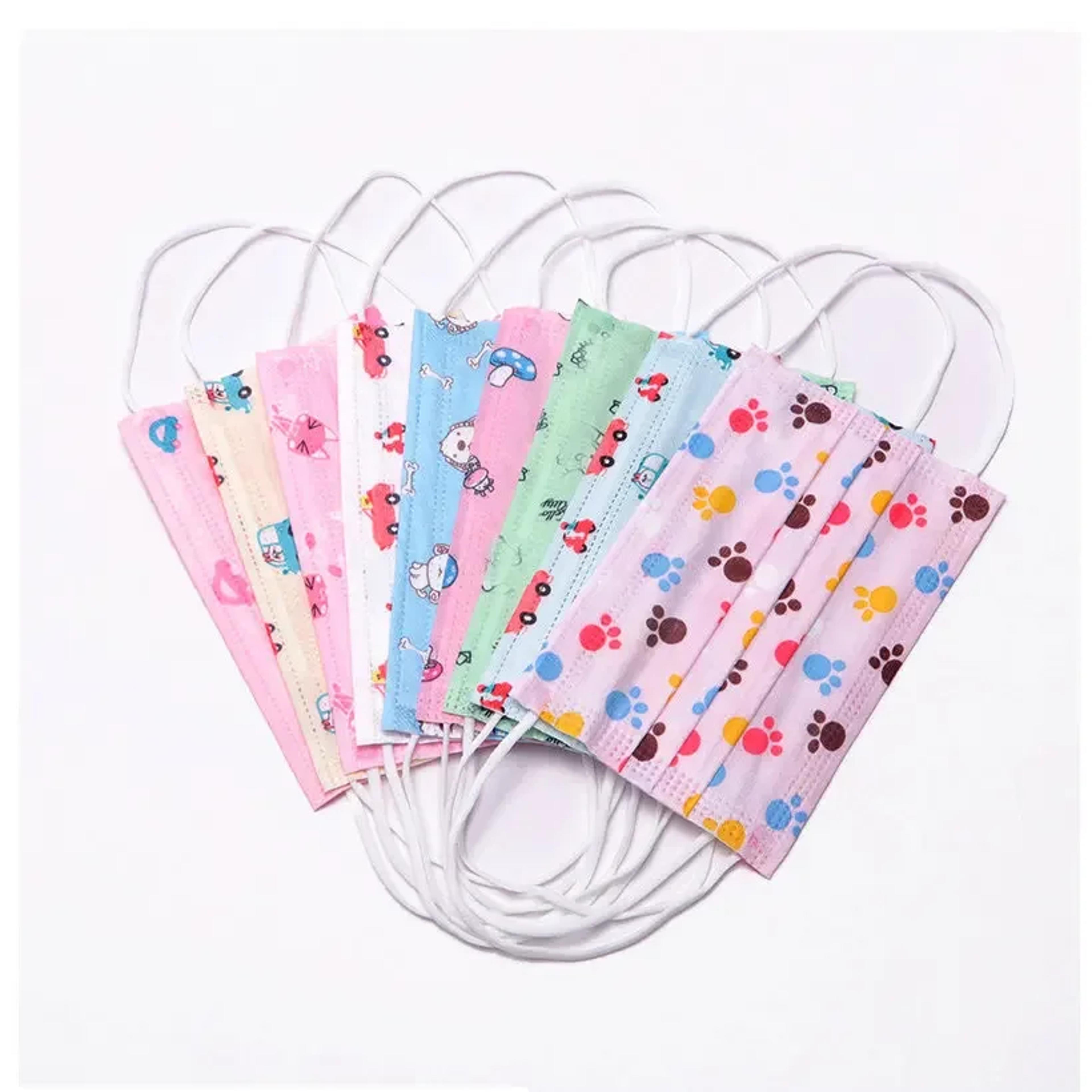 kids disposable layer cartoon face masks