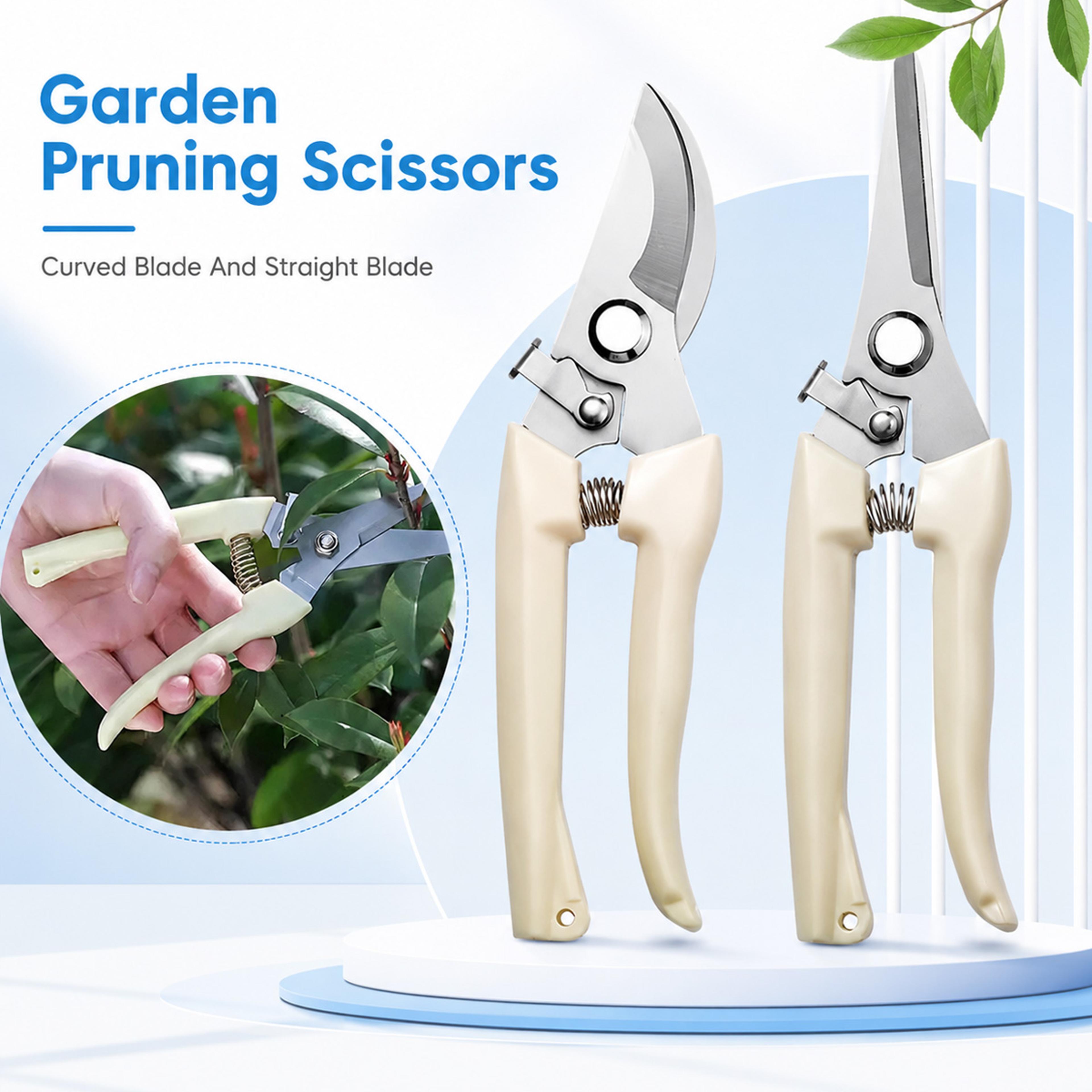 stainless steel garden pruning scissors for plants flowers shrubs and branches