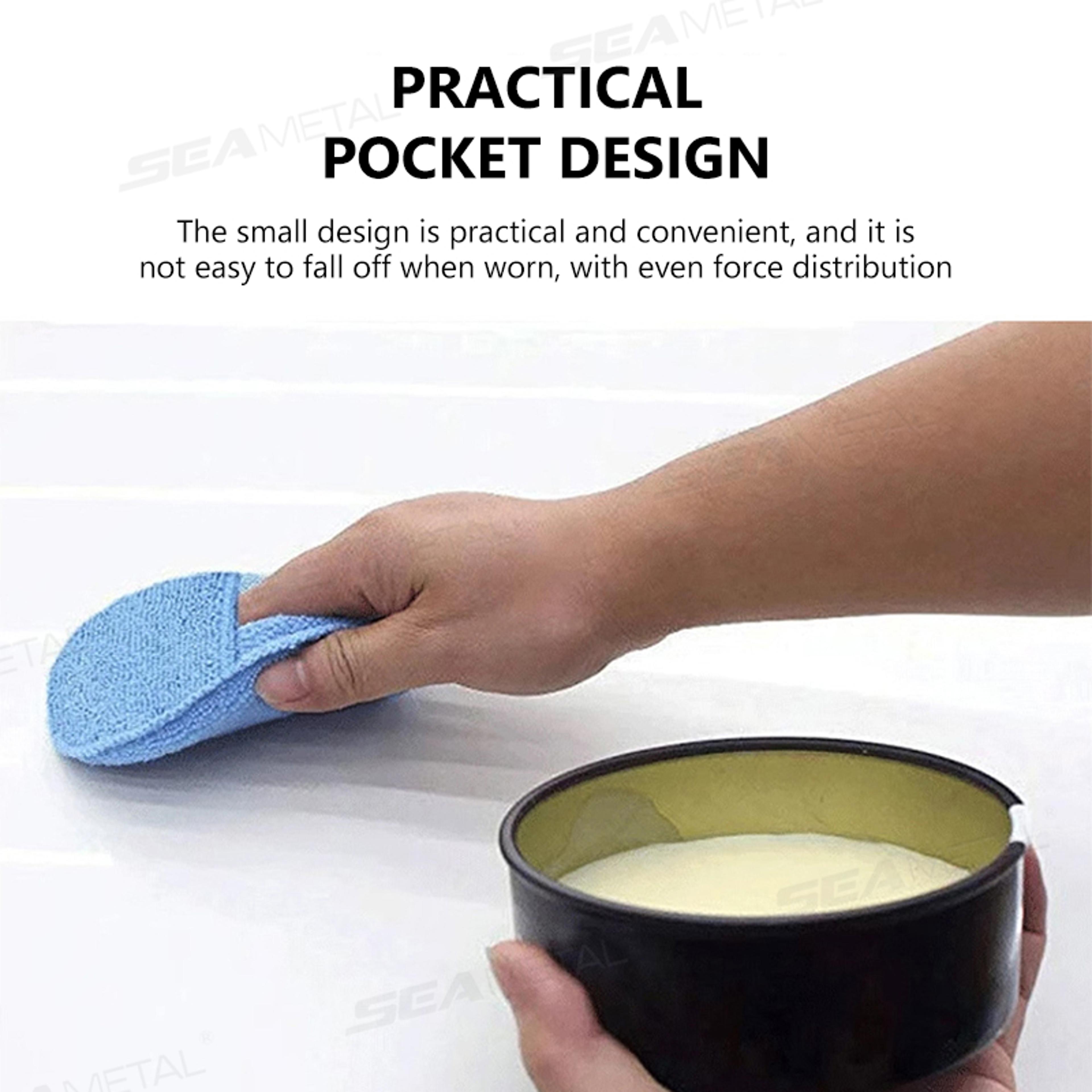 microfiber car detailing applicator pads for waxing and polishing