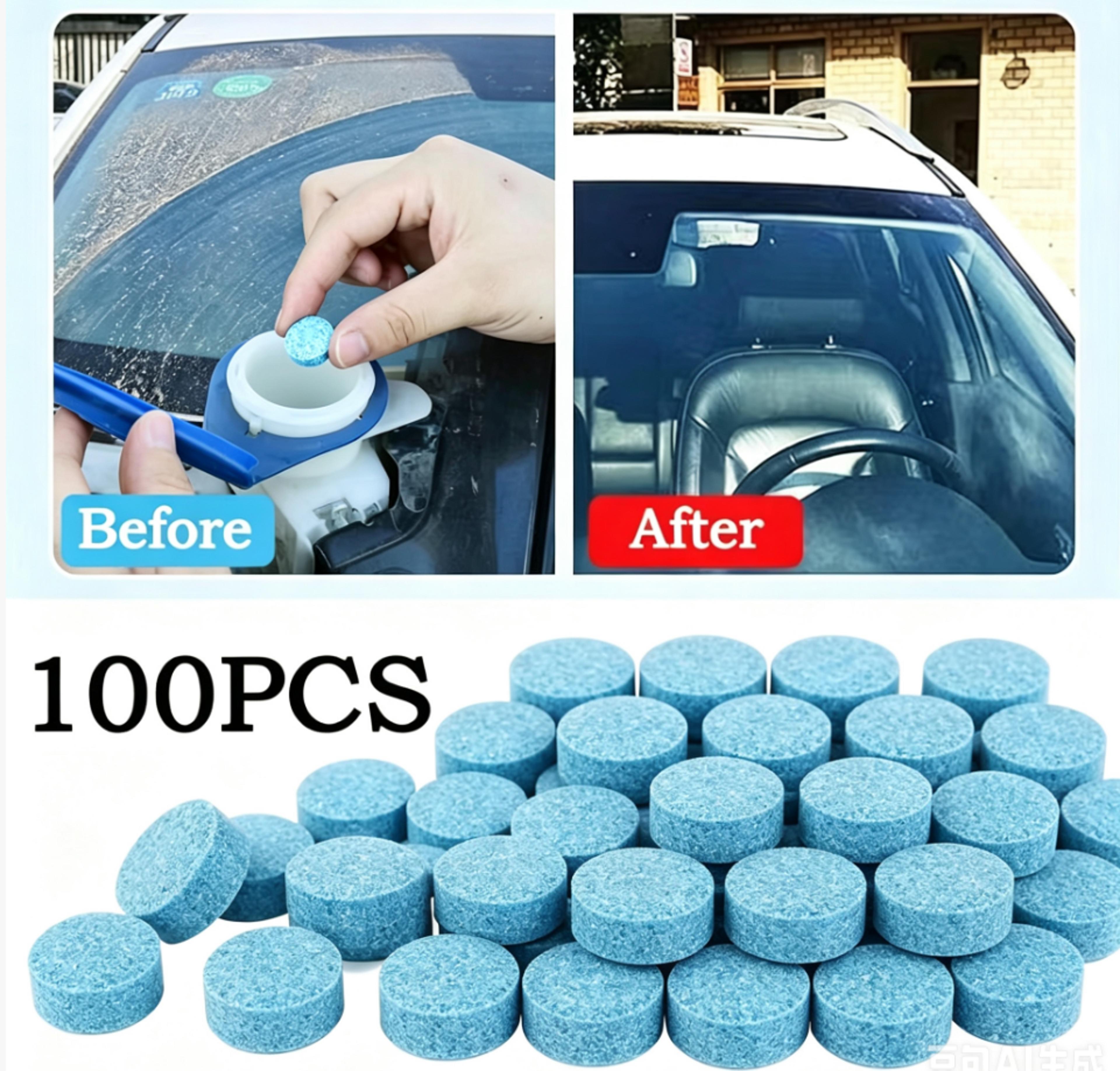 concentrated windshield washer tablets car window glass cleaning