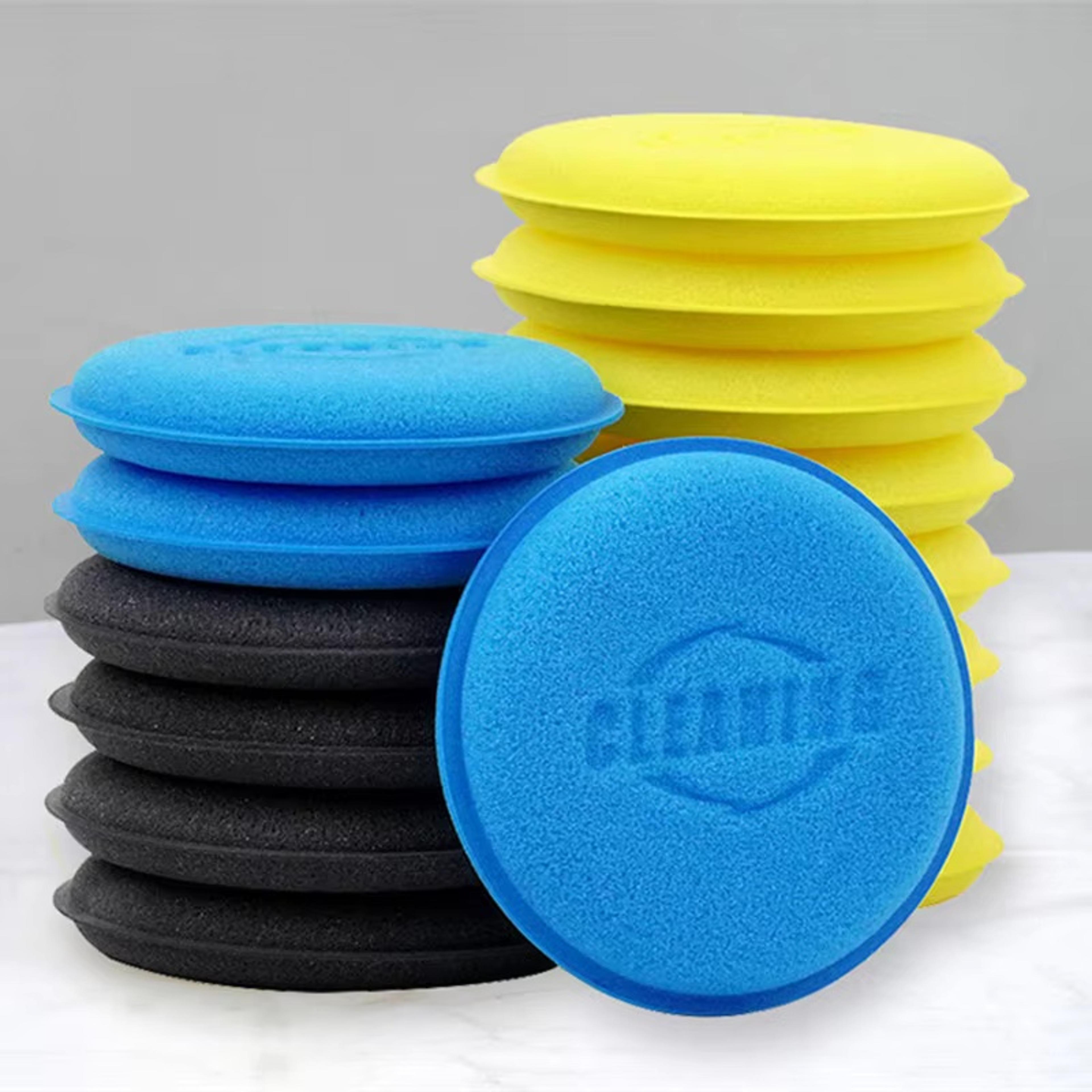 round car waxing and polishing sponge foam applicator pad