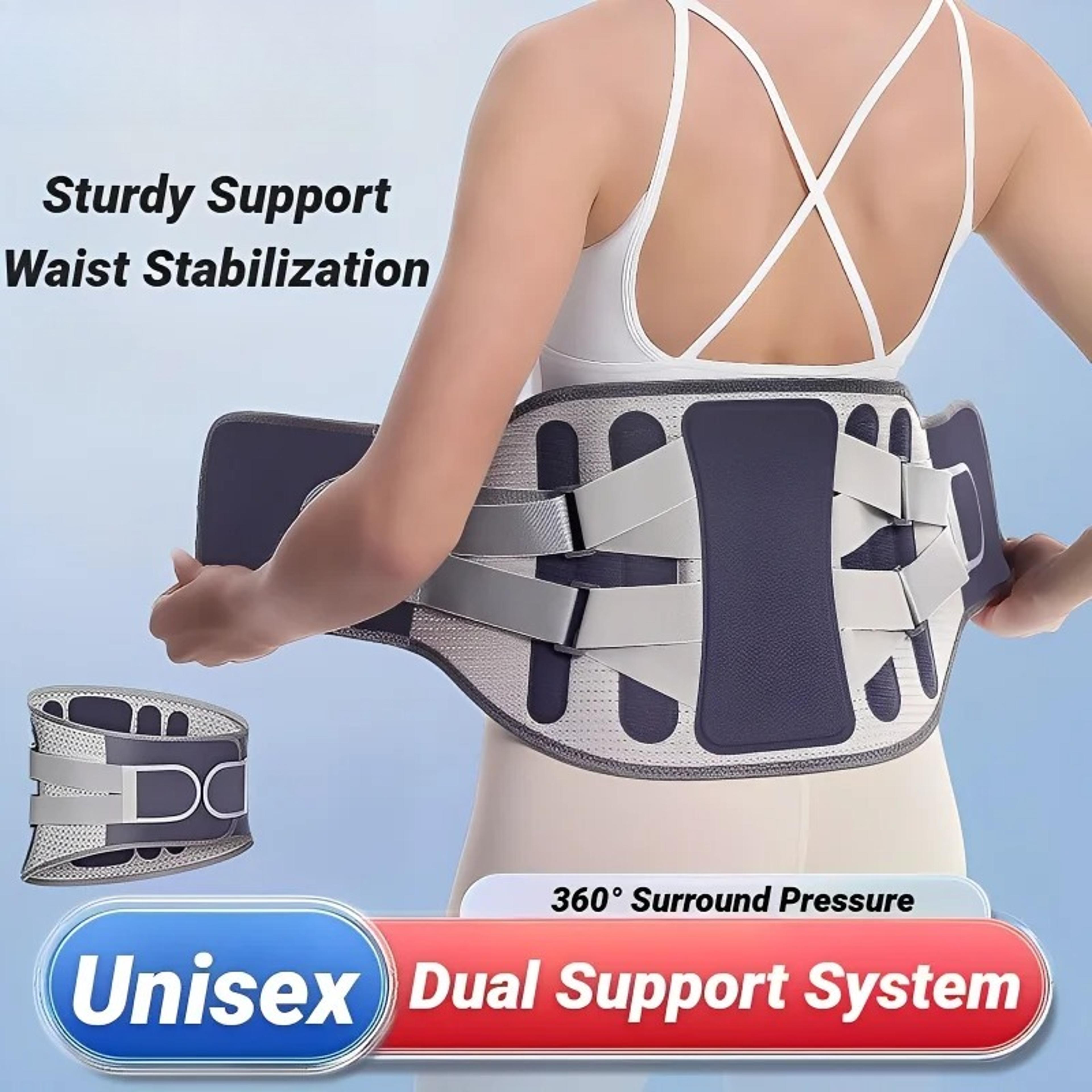 adjustable lower back brace support belt for lumbar and posture support