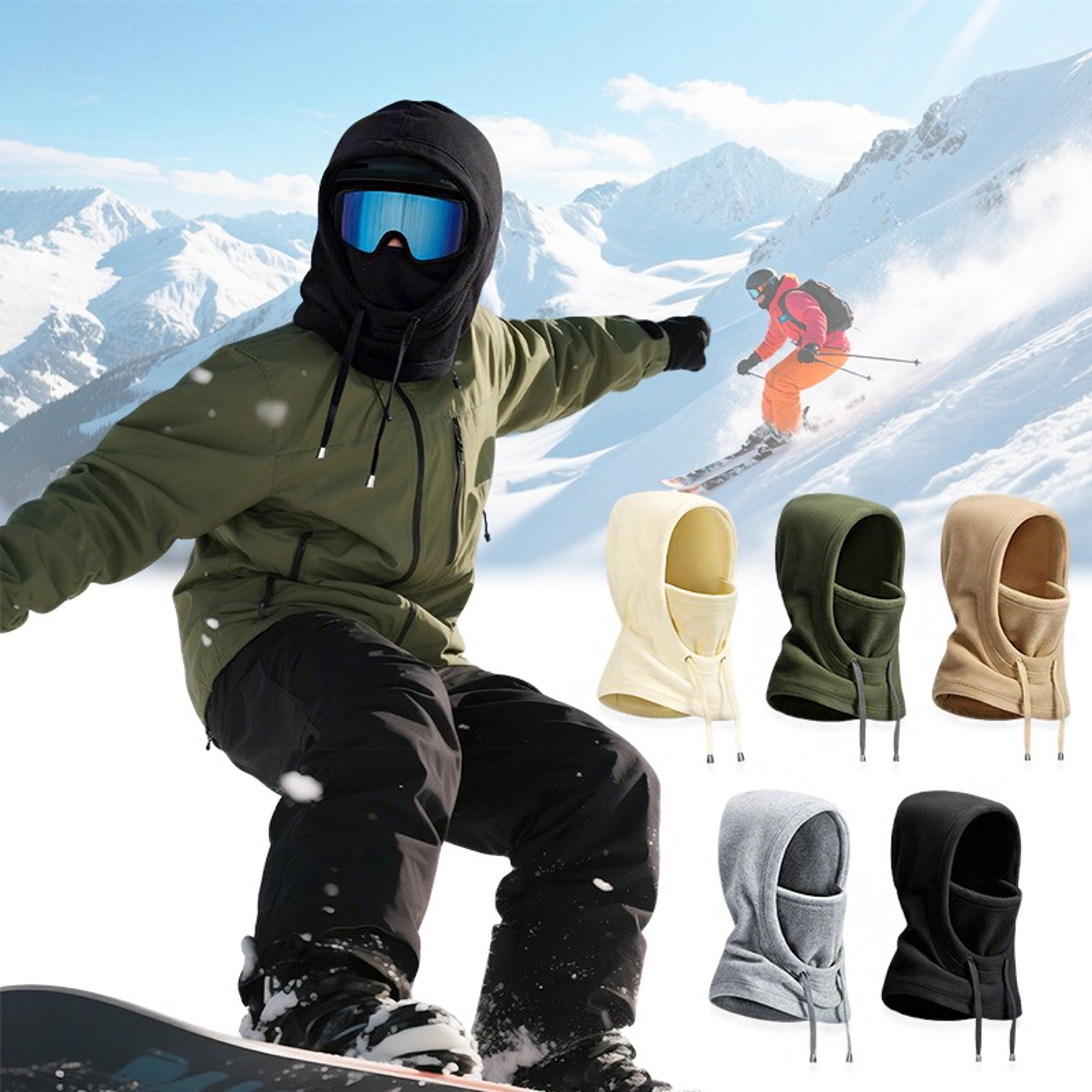 winter windproof fleece face mask and thermal ski head cover