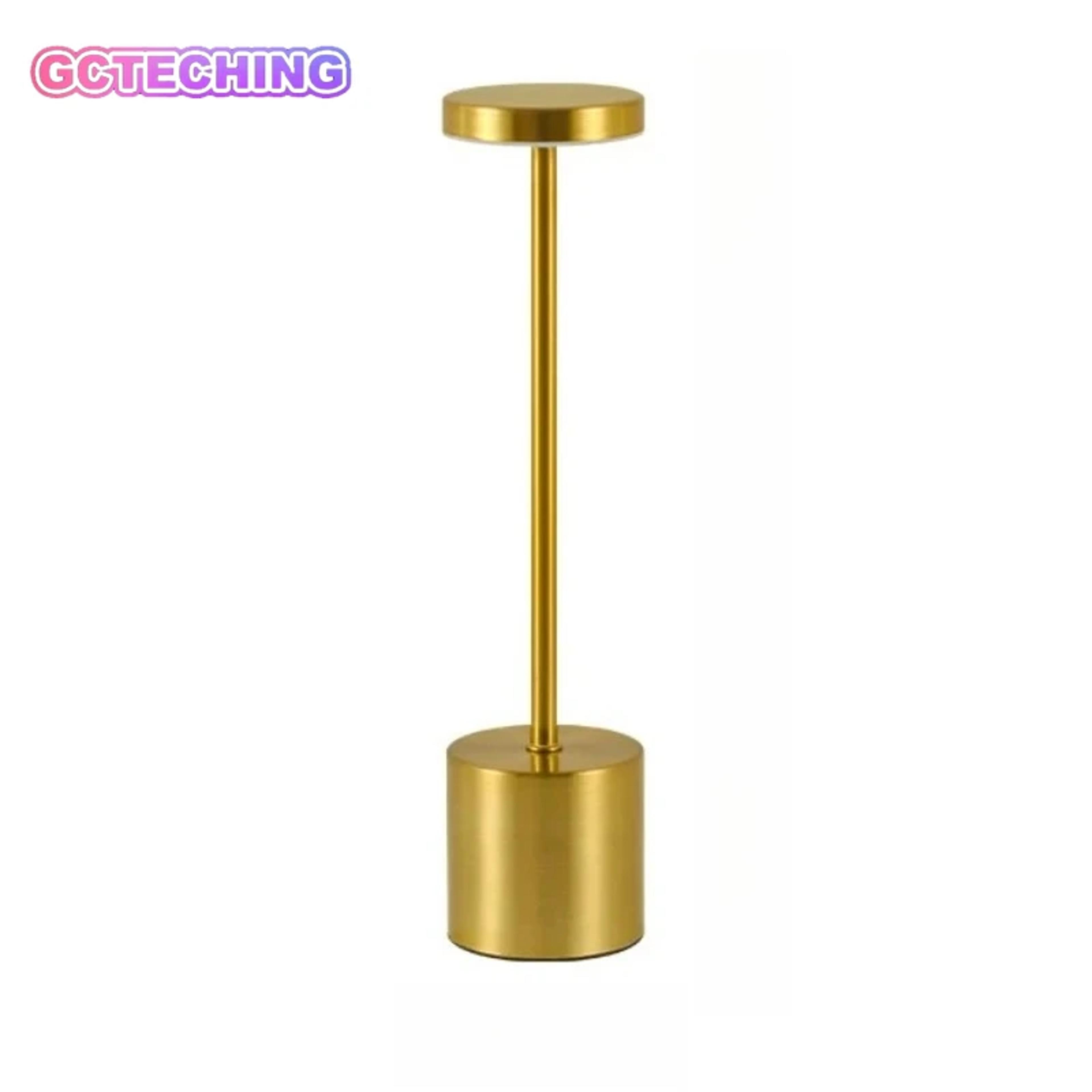 usb rechargeable led table lamp with touch control and modern design