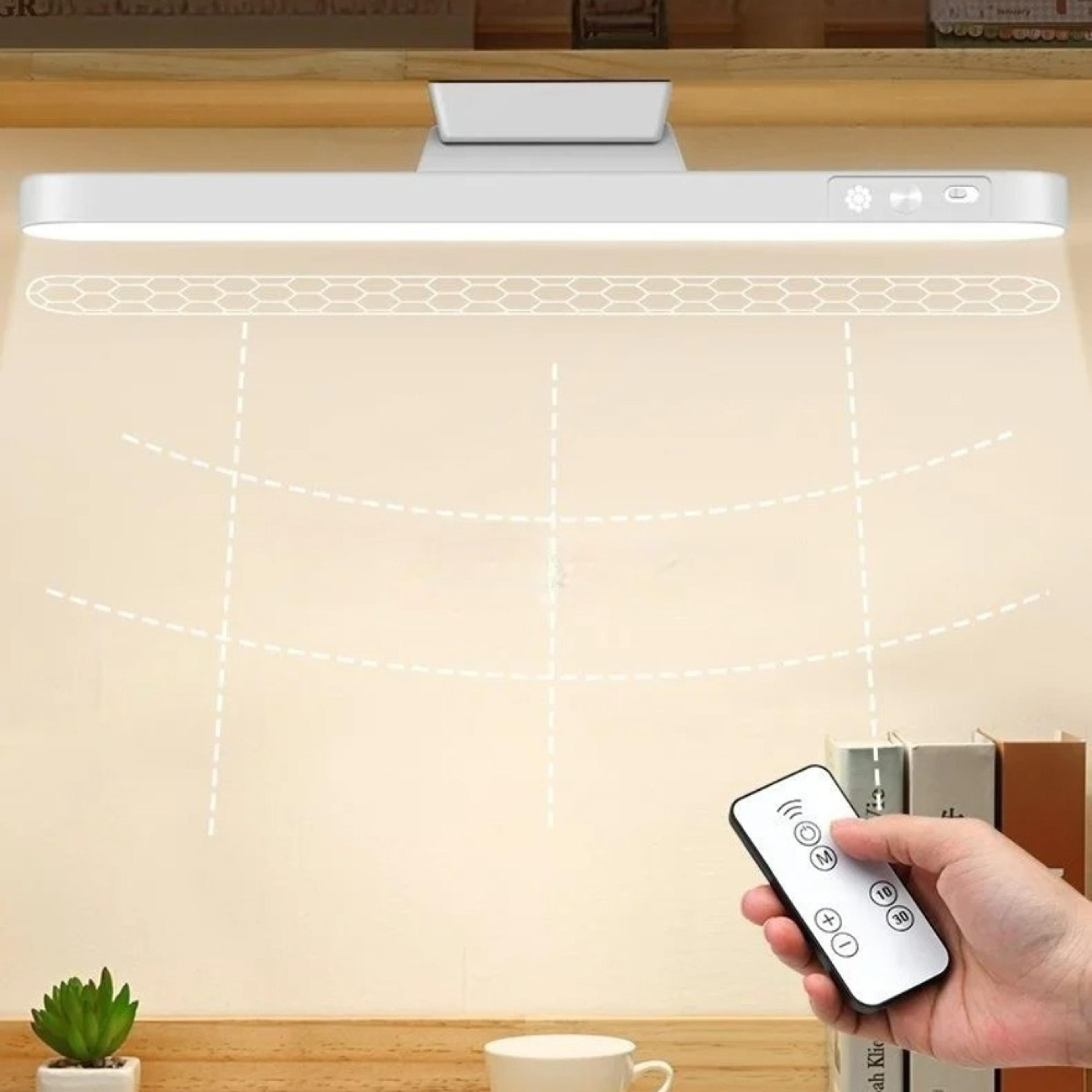 rechargeable led desk lamp with magnetic mount and 3-color dimmable light
