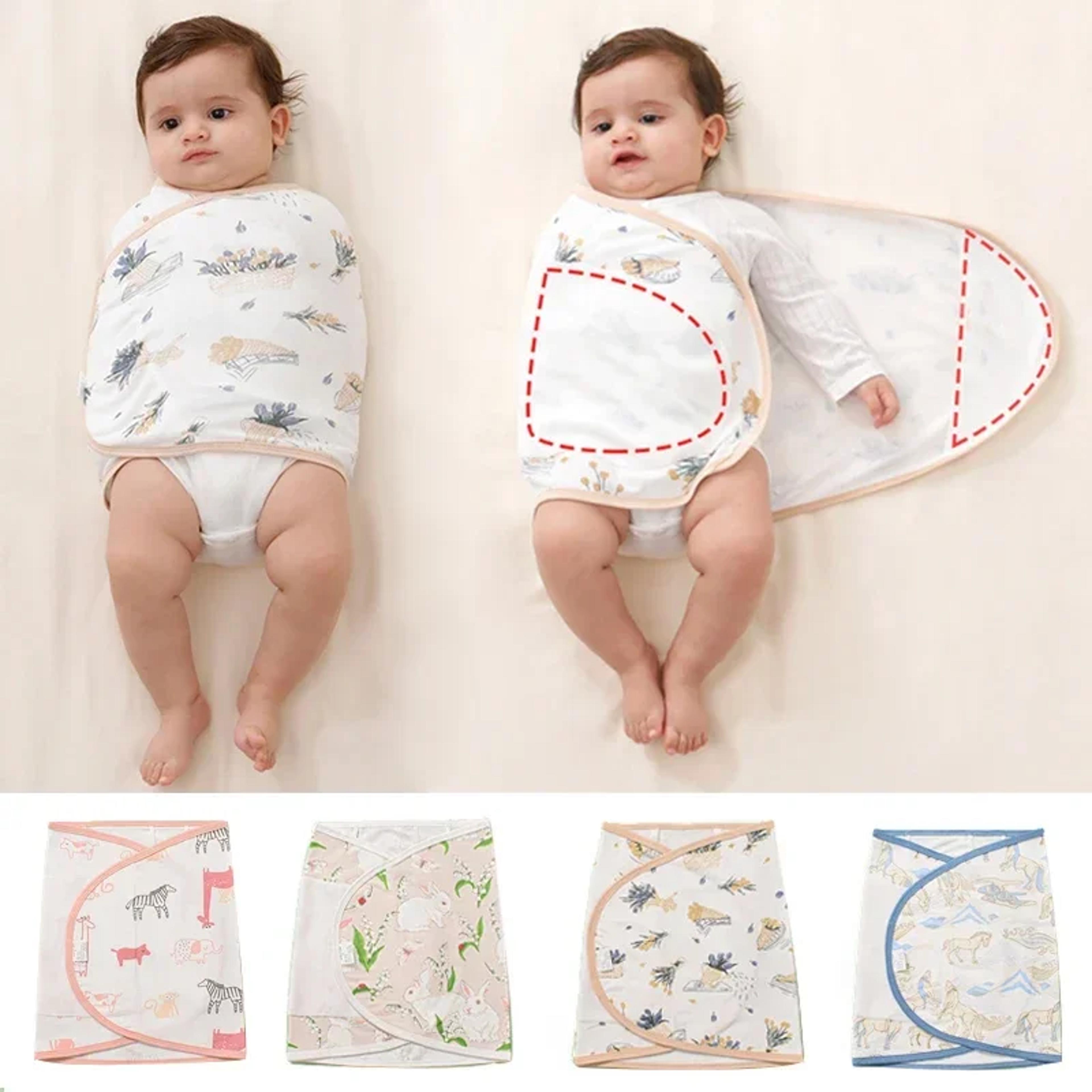 cotton bamboo baby swaddle wrap lightweight cartoon newborn blanket