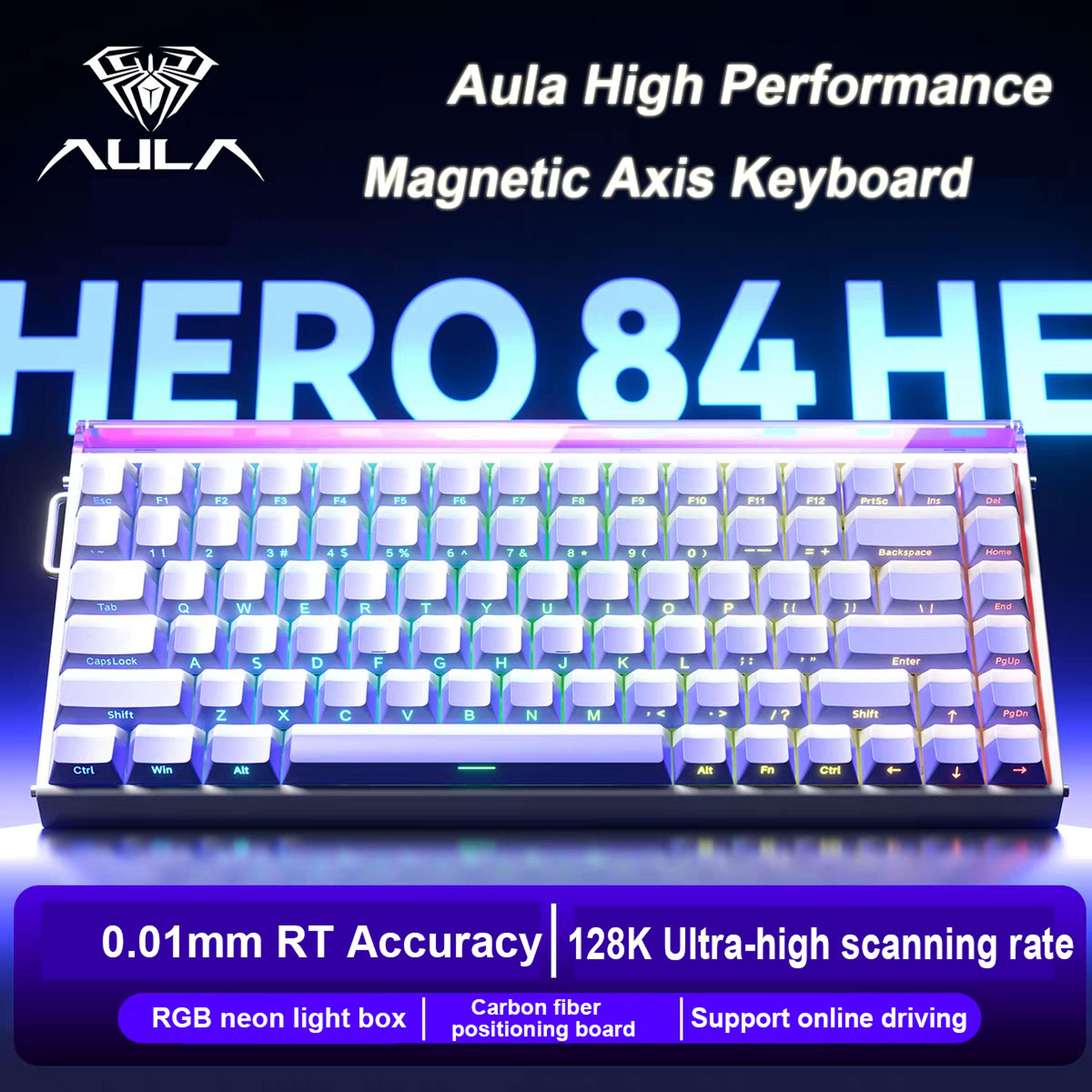 magnetic switch wired gaming keyboard with rgb lighting and 8k polling rate
