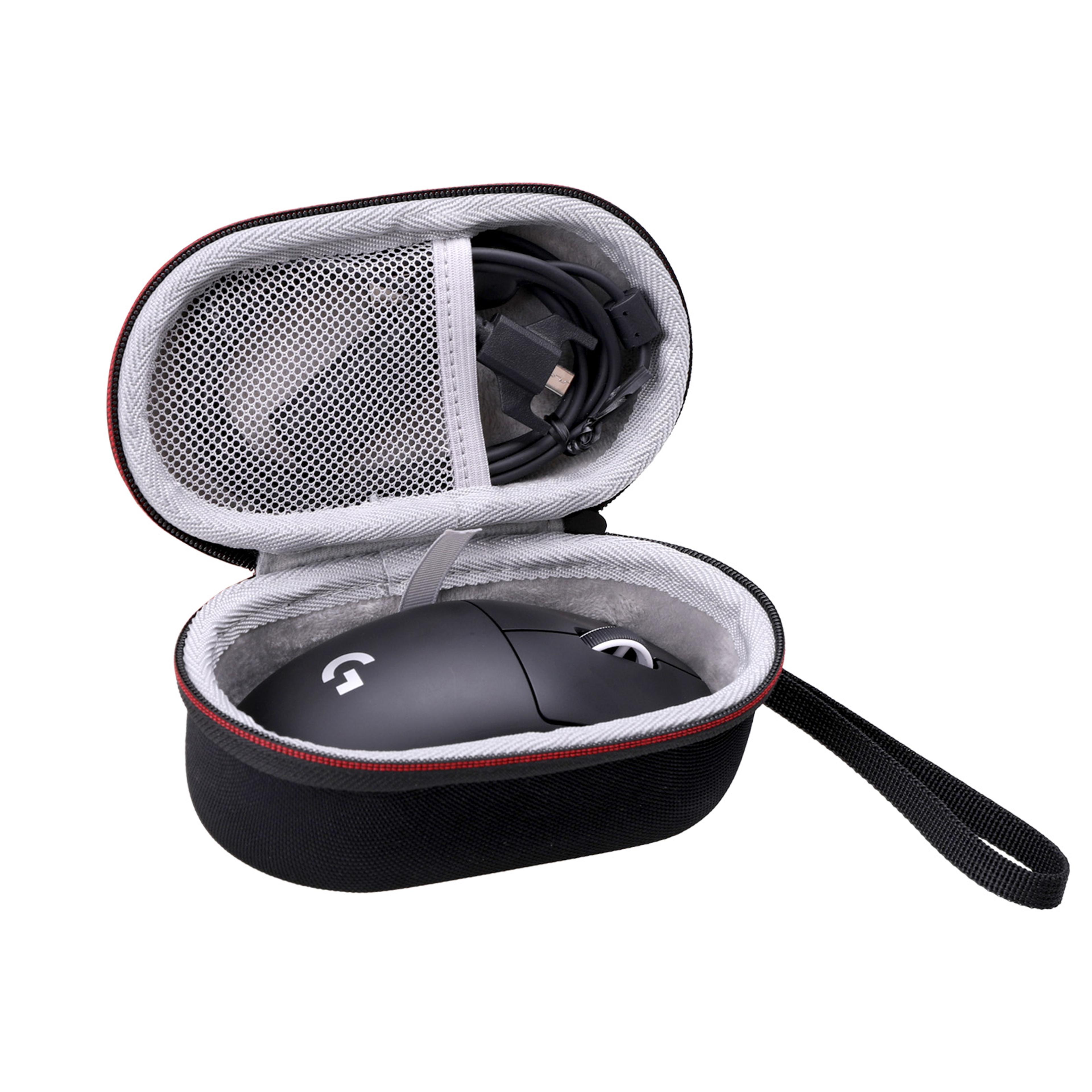 waterproof eva hard carrying case for logitech g pro x superlight wireless gaming mouse