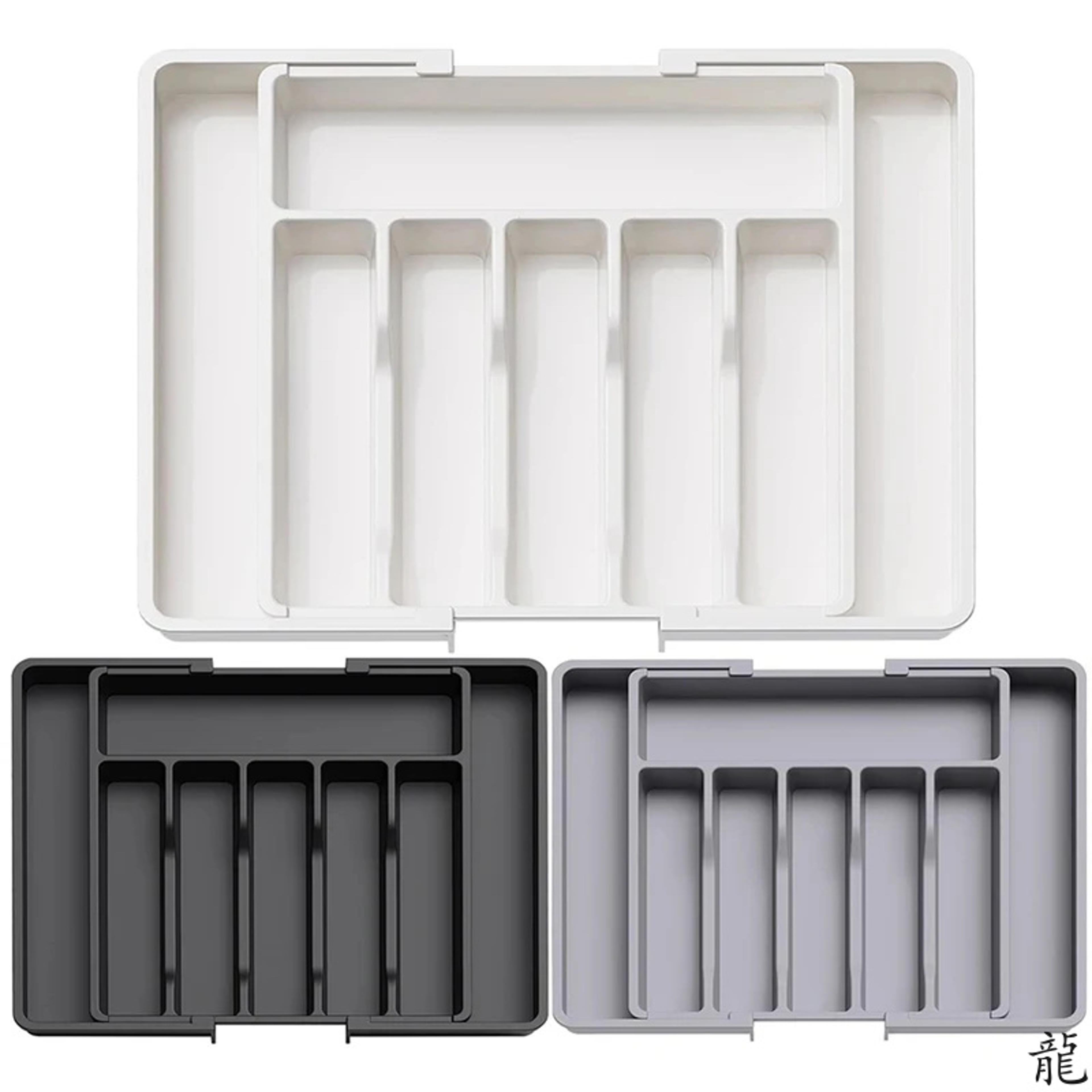 expandable silverware drawer organizer adjustable plastic utensil tray