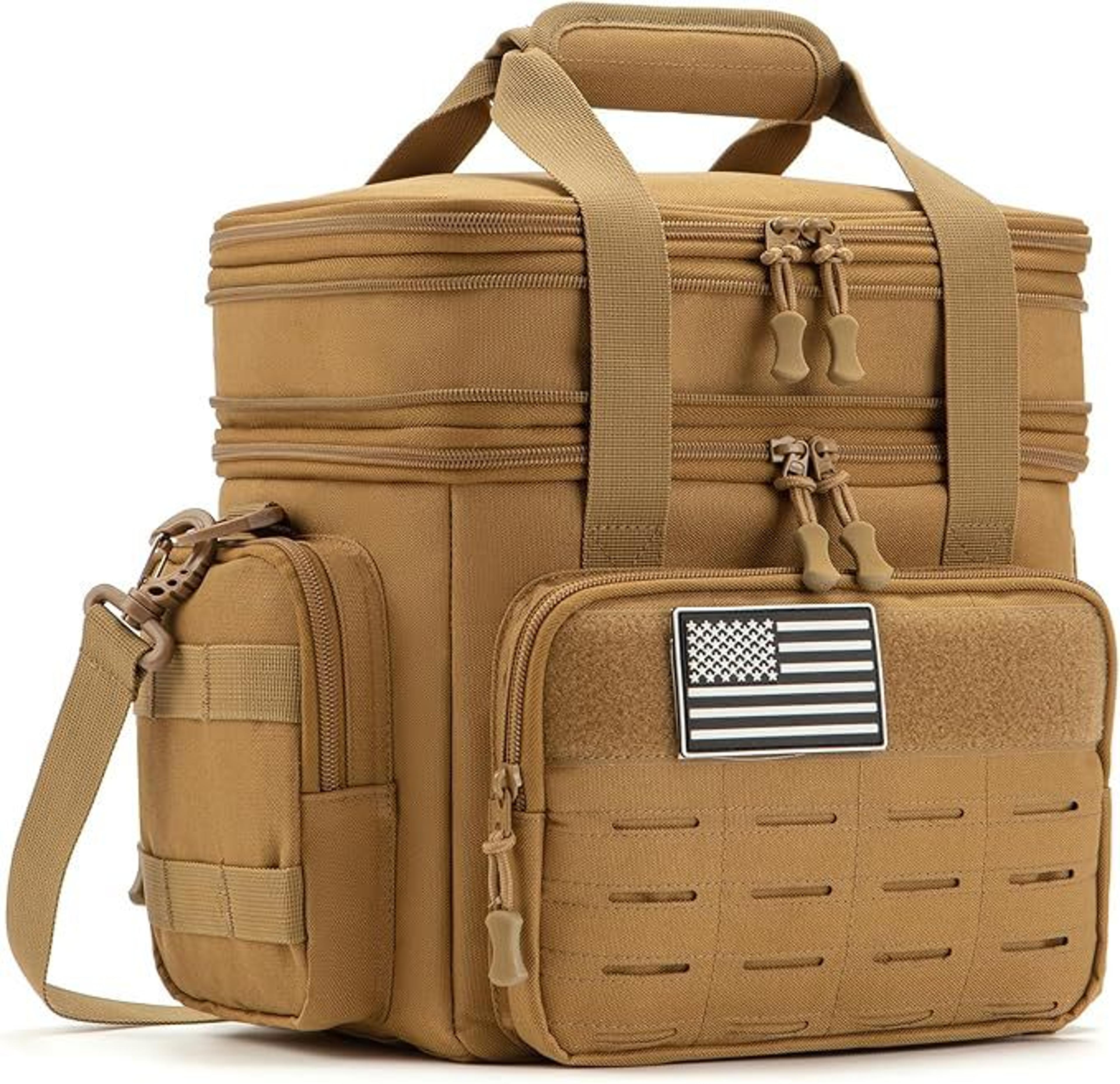 insulated tactical cooler bag expandable leakproof lunch box for work and camping
