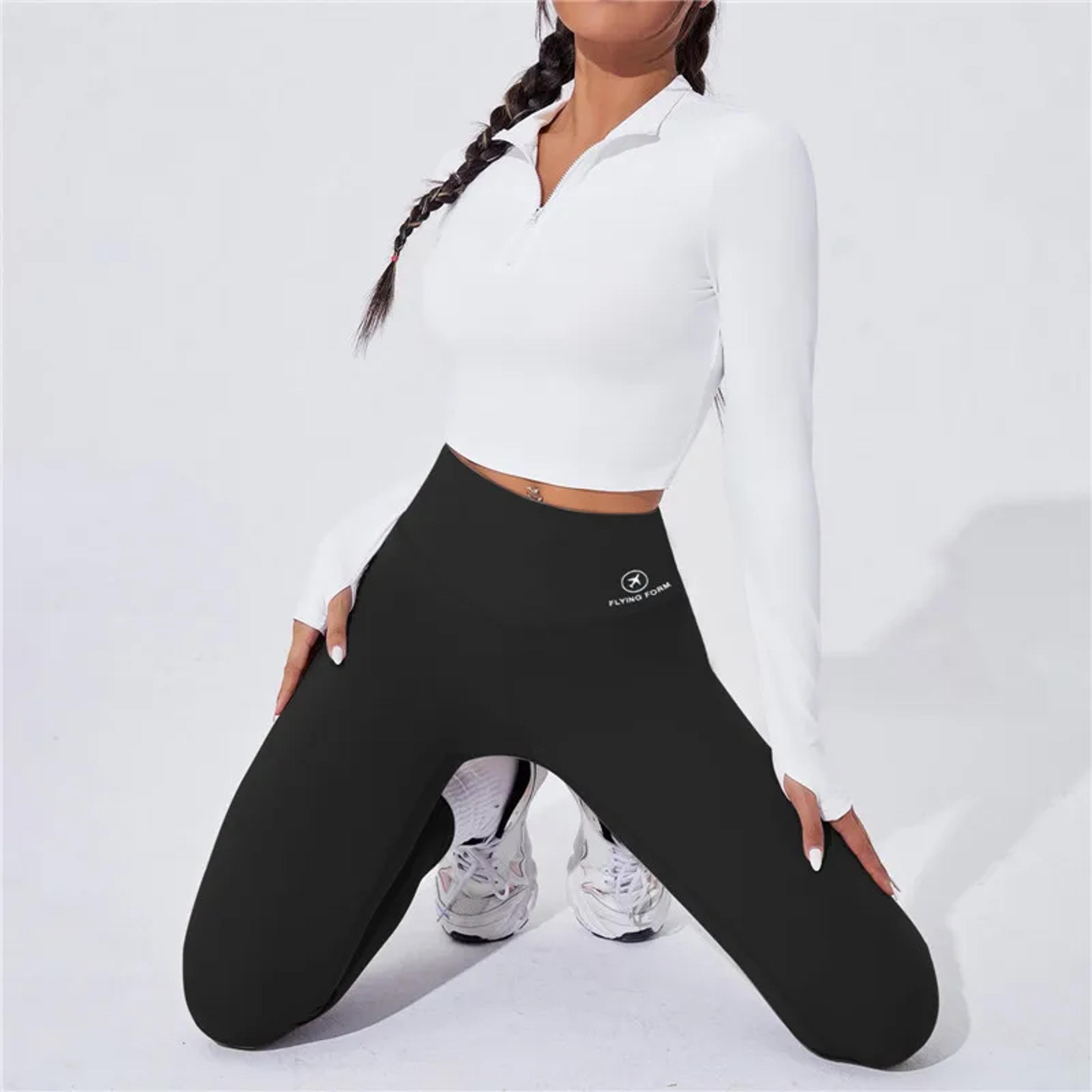 women's high waist seamless yoga leggings for running and fitness