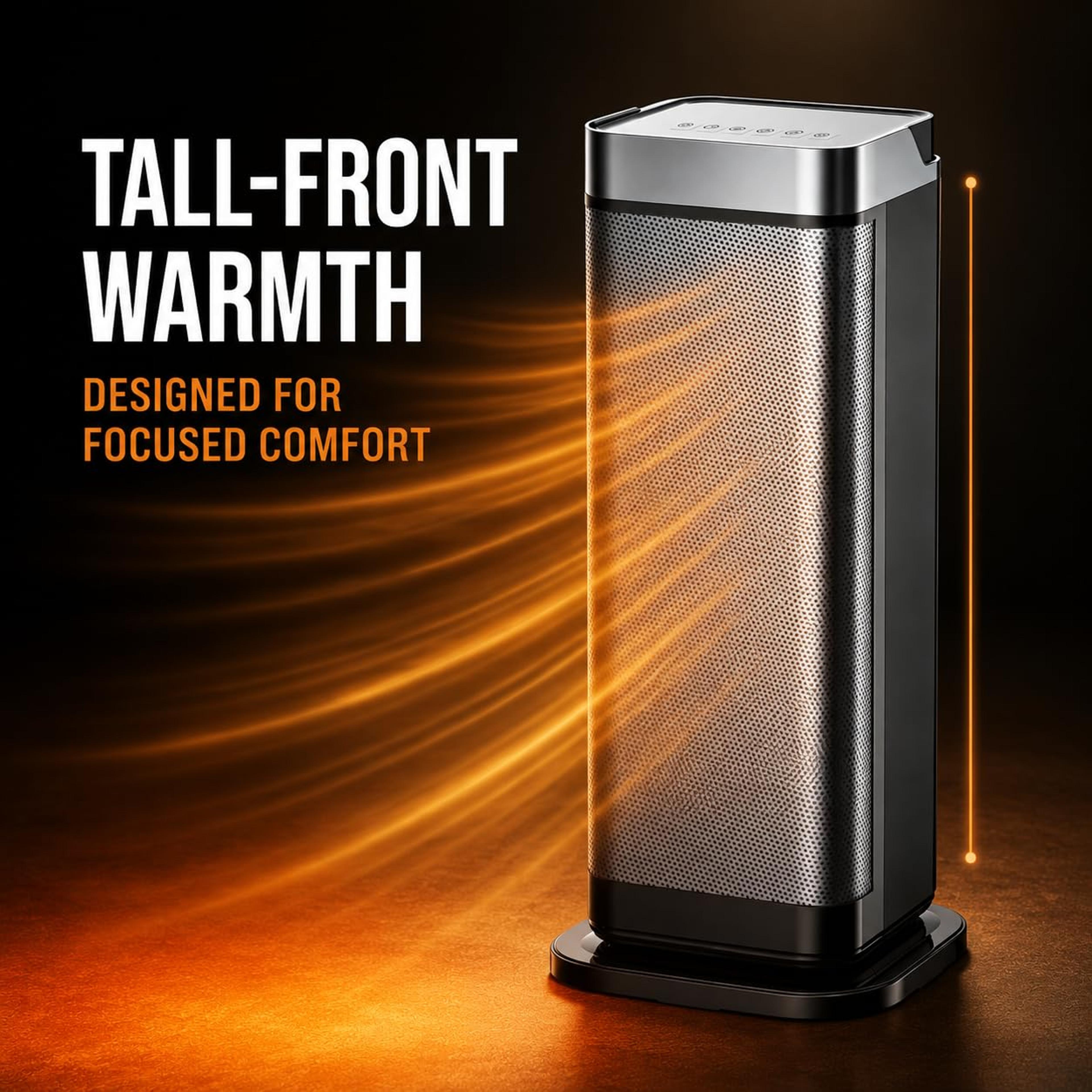 ceramic space heater with oscillation and remote control
