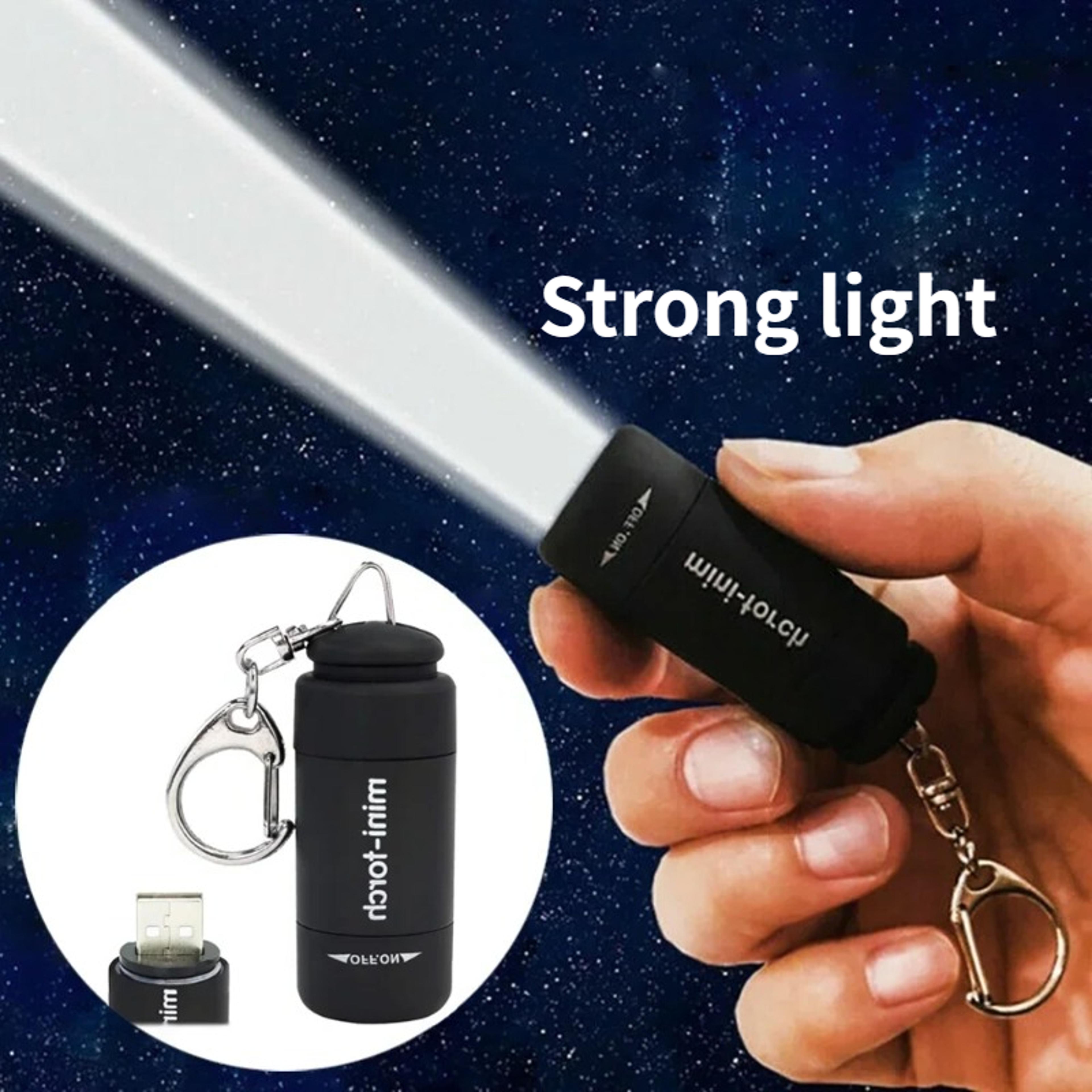 usb rechargeable led keychain flashlight waterproof mini outdoor pocket light