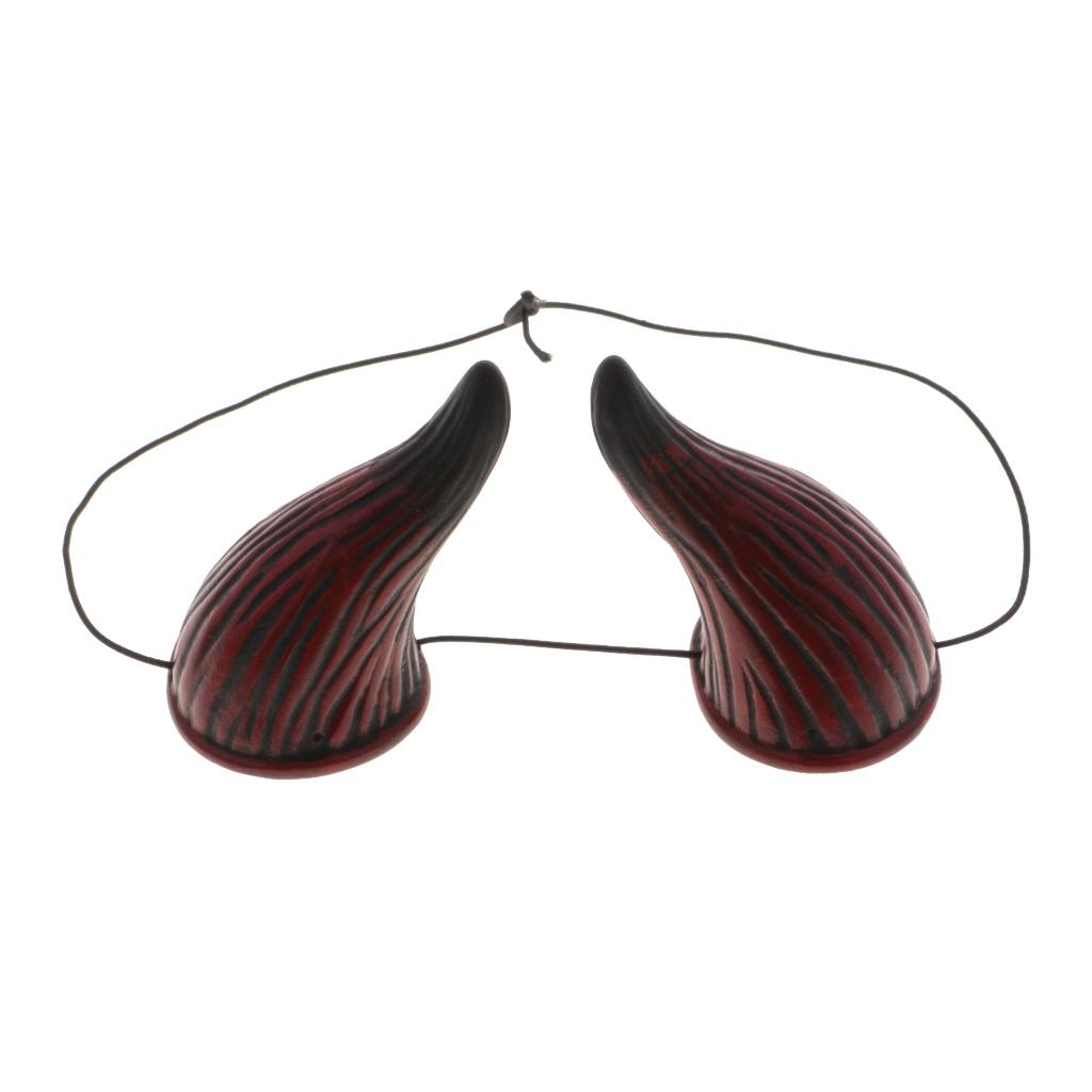 devil horn headband for adults plastic ox bull horn costume accessory