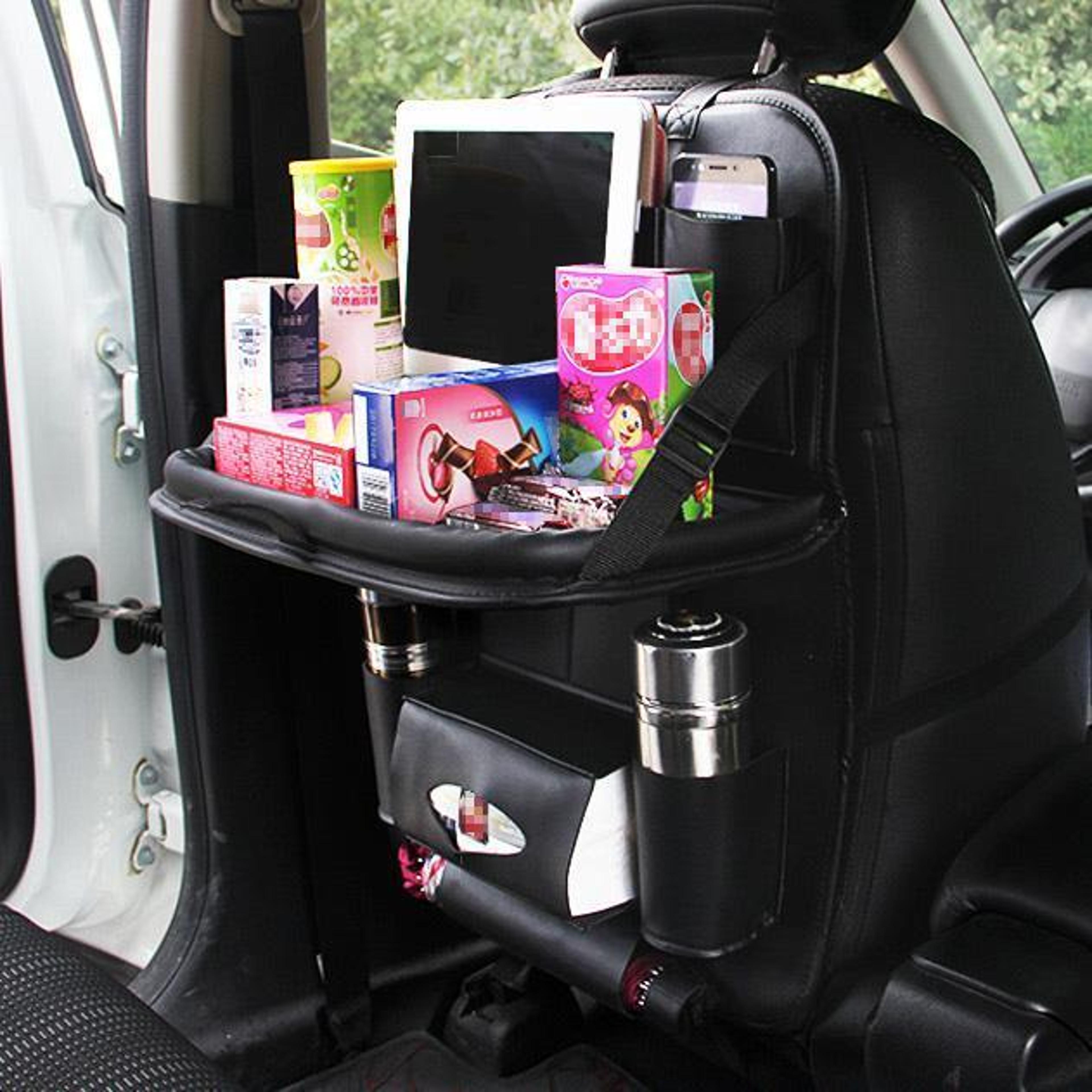 leather car seat organizer