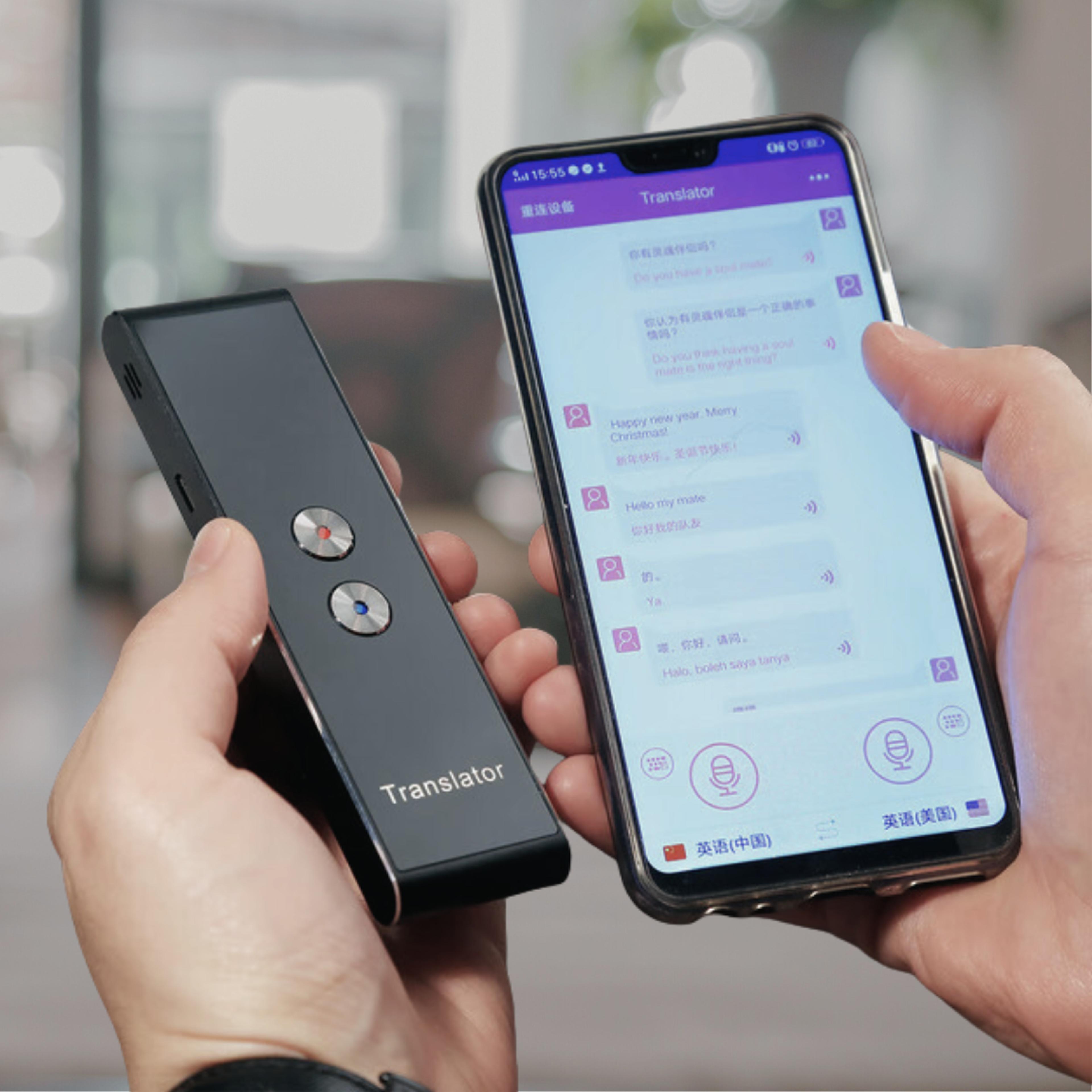 smart portable multi-language voice translator device