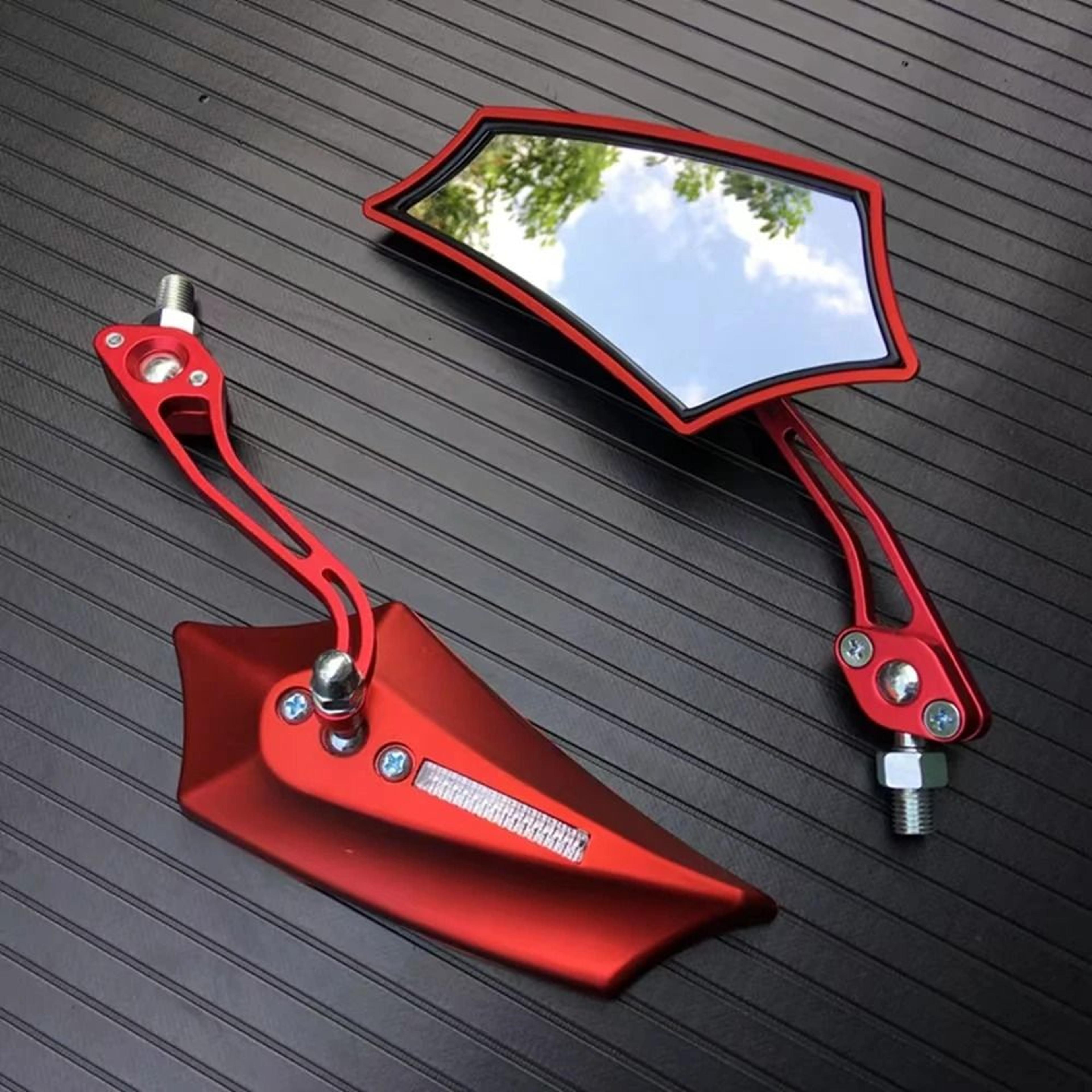 motorcycle rearview mirror pair for suzuki, yamaha, bmw – universal fit atv off-road motorbike accessories