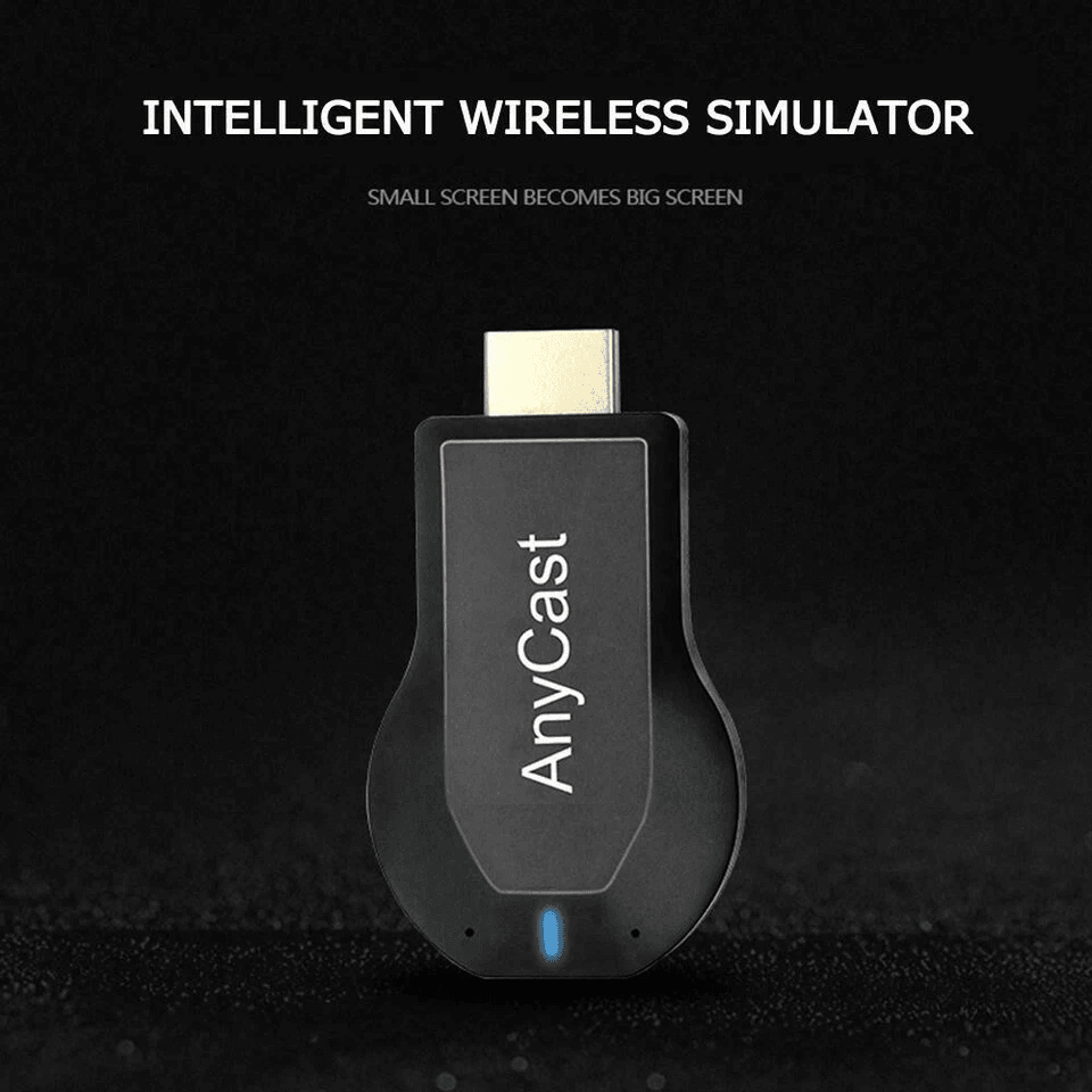 4k hdmi wireless display adapter, wifi anycast airplay miracast dongle for tv streaming