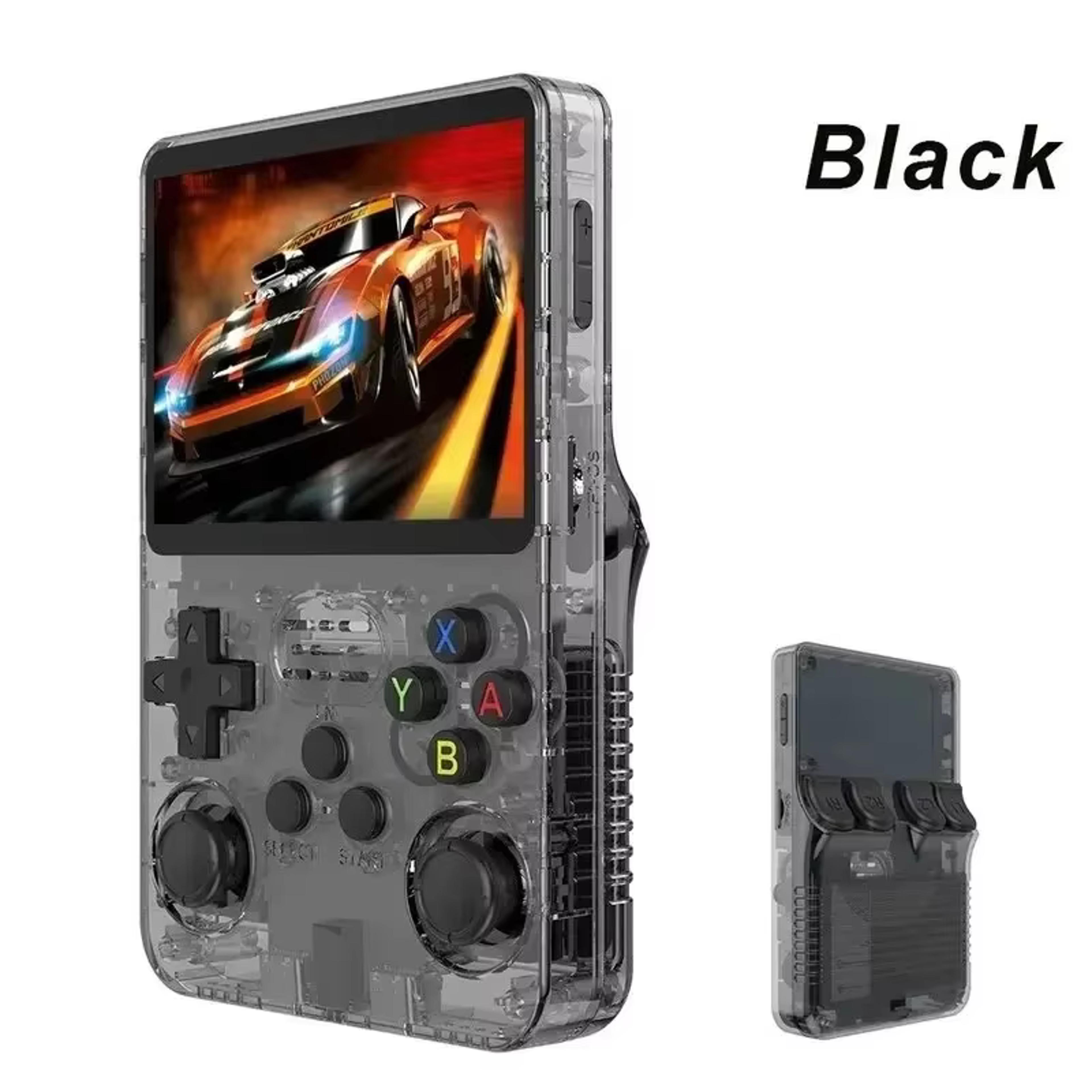r36s retro handheld video game console linux system, r35s plus portable pocket video player, 3.5 inch ips screen