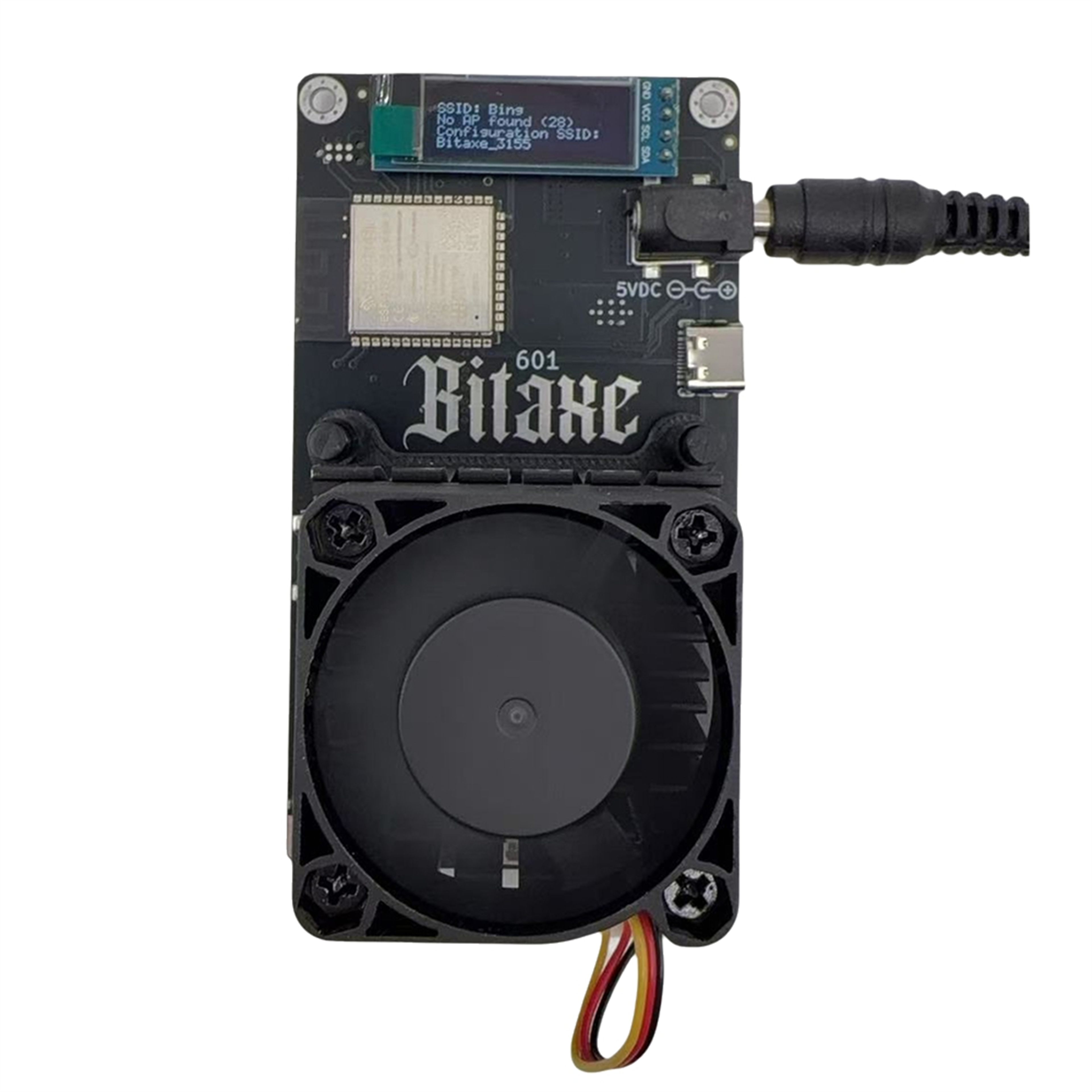 bitaxe gamma 601, 1.2th/s btc solo miner with bm1370 chip, 18-22w