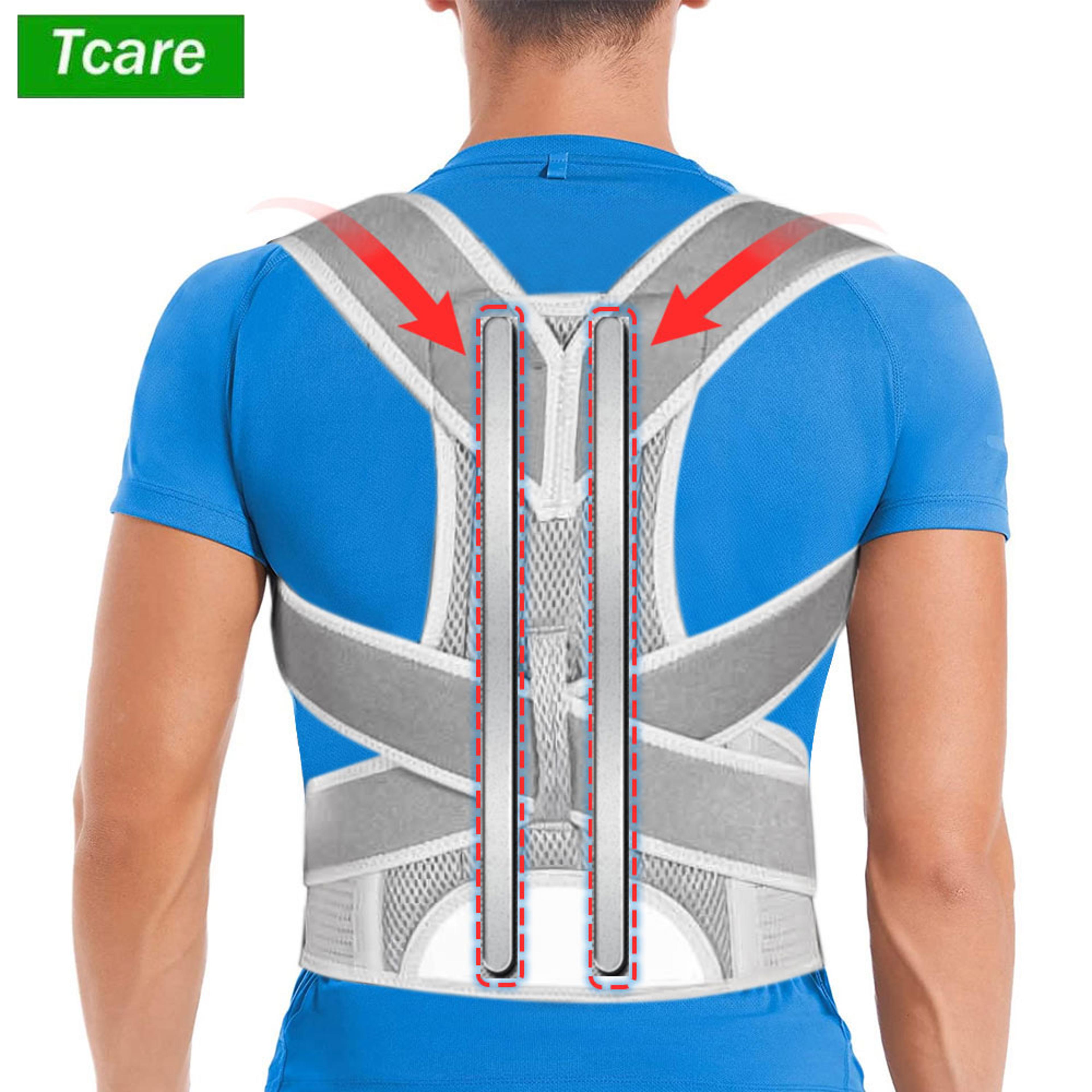 professional back brace for women, men, posture corrector with lumbar support for upper, lower back pain relief