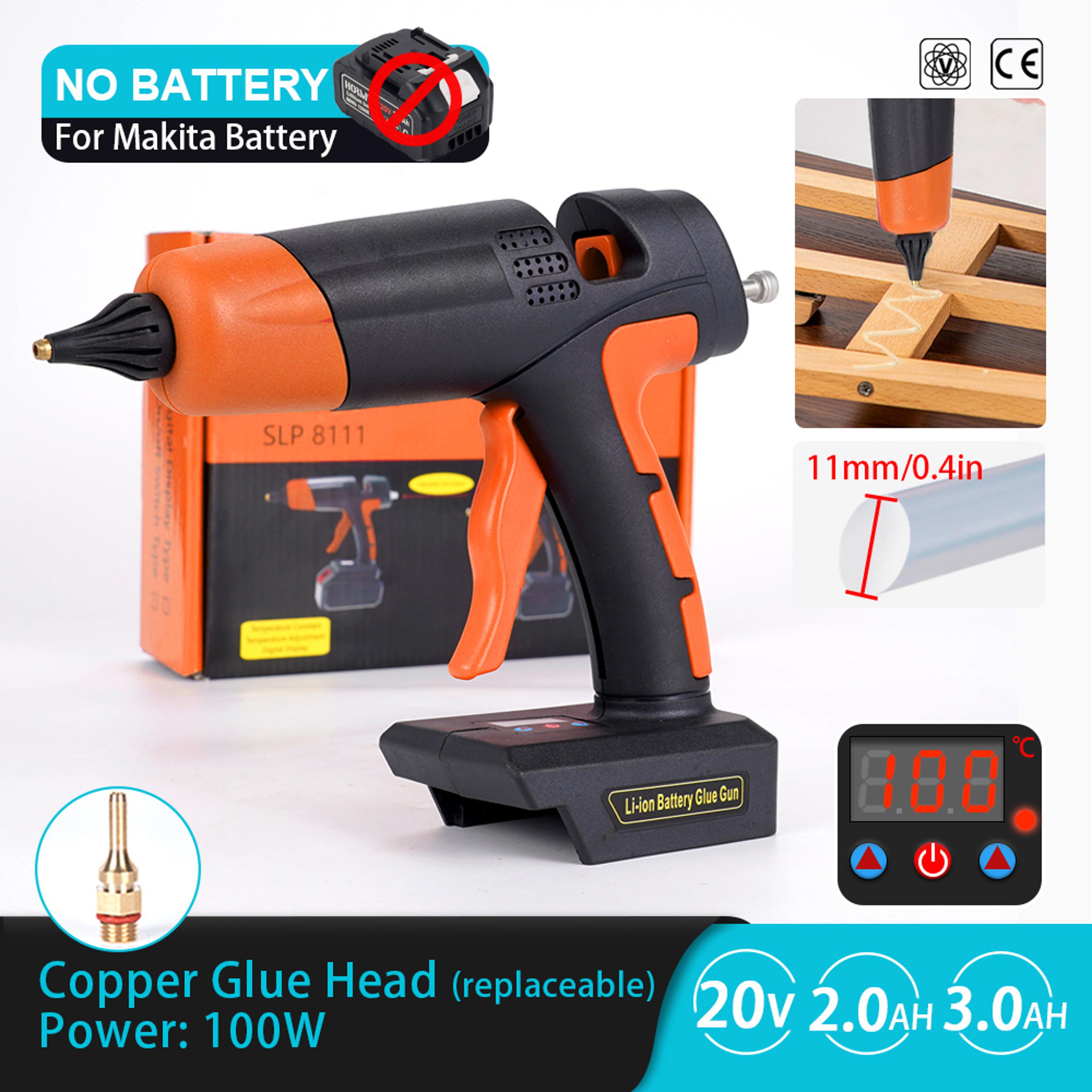 rechargeable electric cordless hot melt glue gun, diy repair tool, air gun compatible with 11mm glue stick