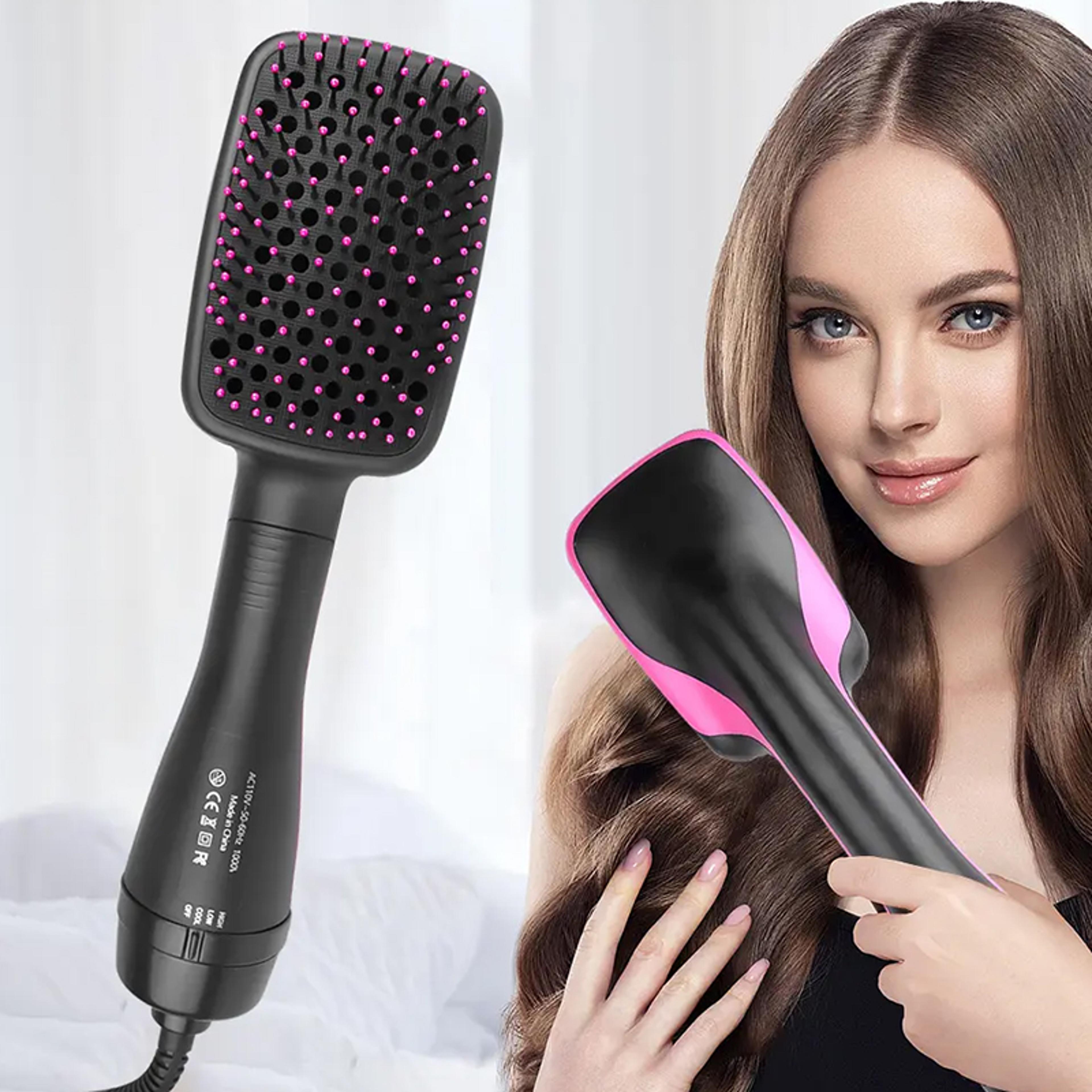 one step hair dryer hot air brush styler and volumizer, hair straightener curler comb roller, electric ion blow dryer