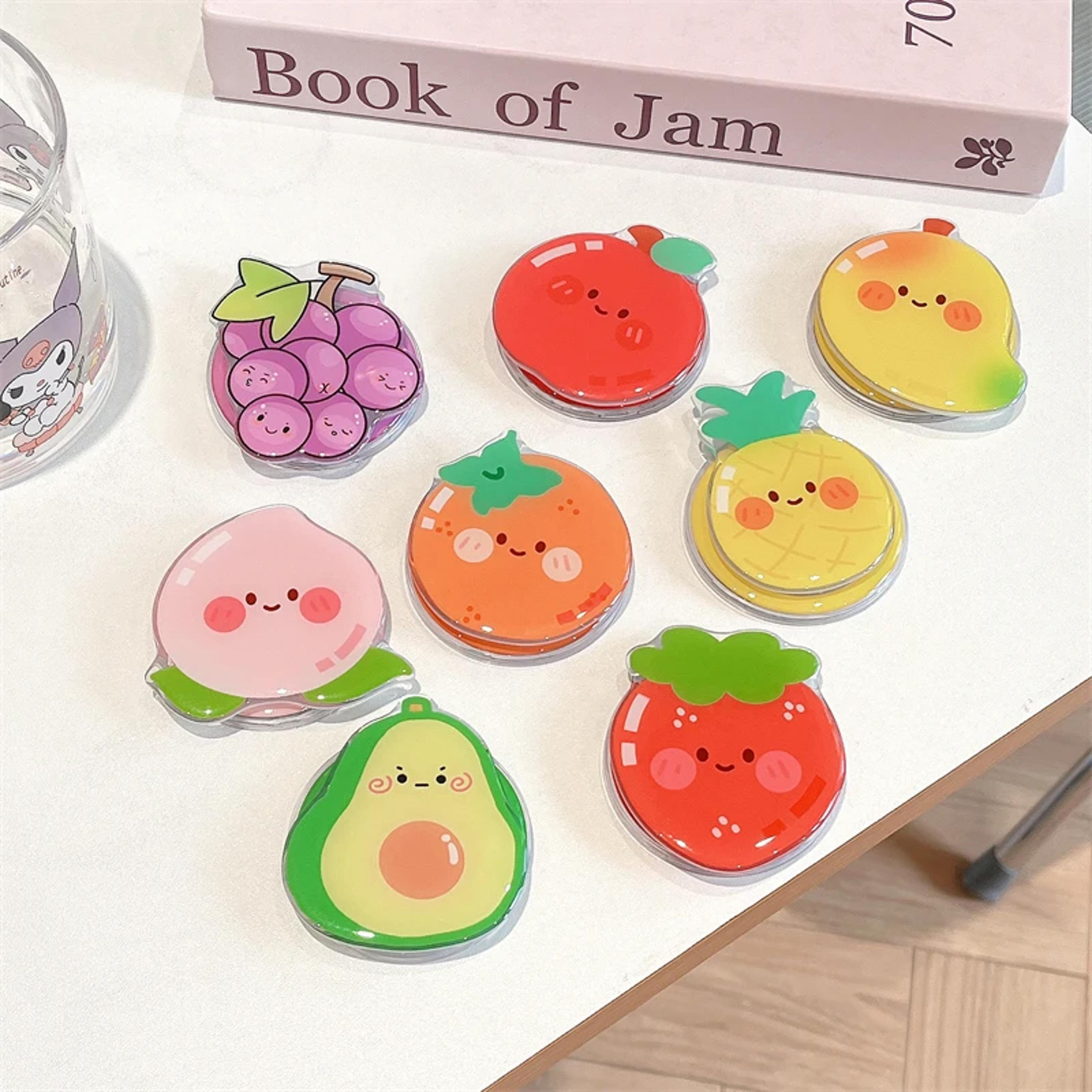 korean cute cartoon fruit magnetic holder grip tok griptok phone stand holder support iphone pad magsafe smart tok