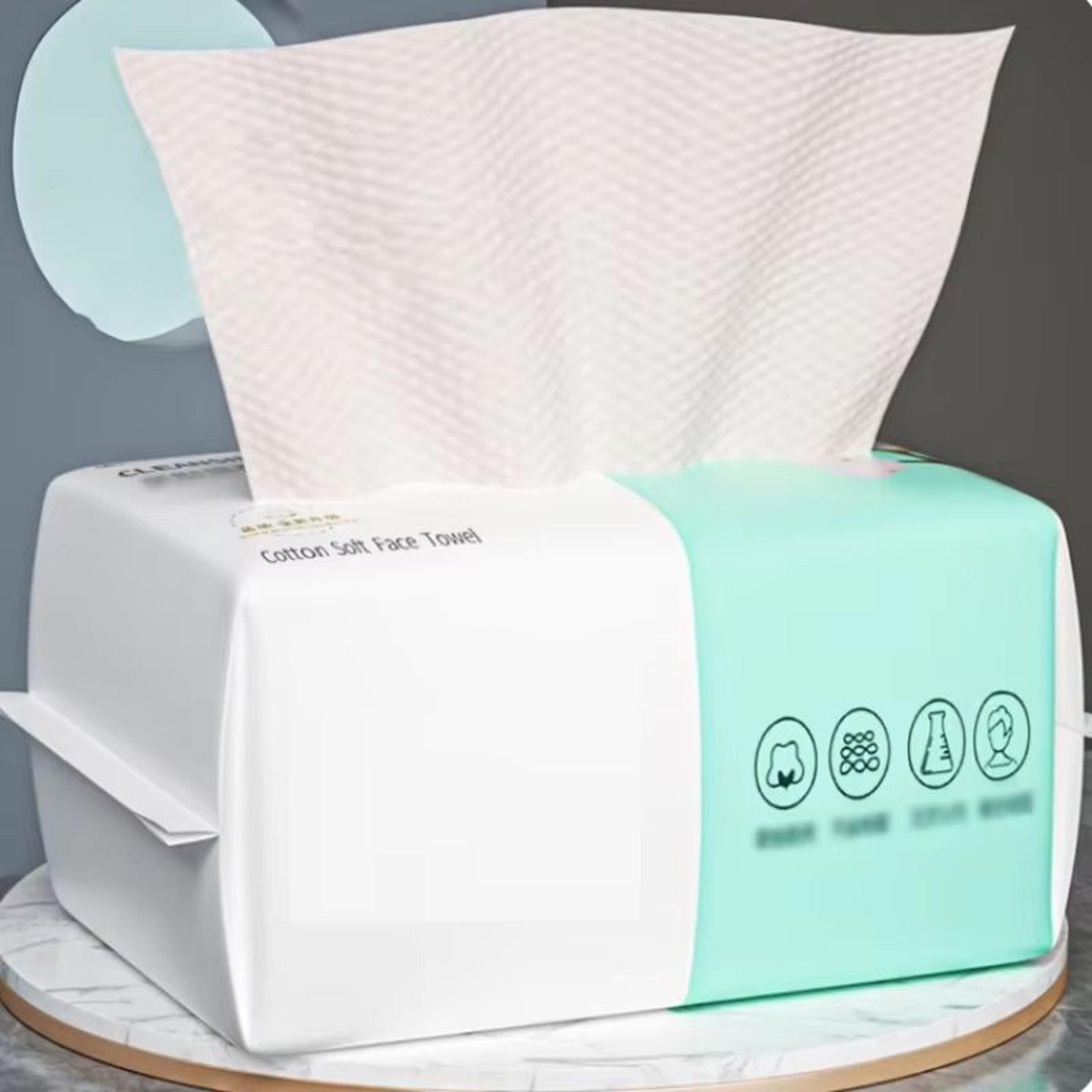reusable face towels, 50 pack, thickened makeup remover, wet and dry use, travel cleanser cloths